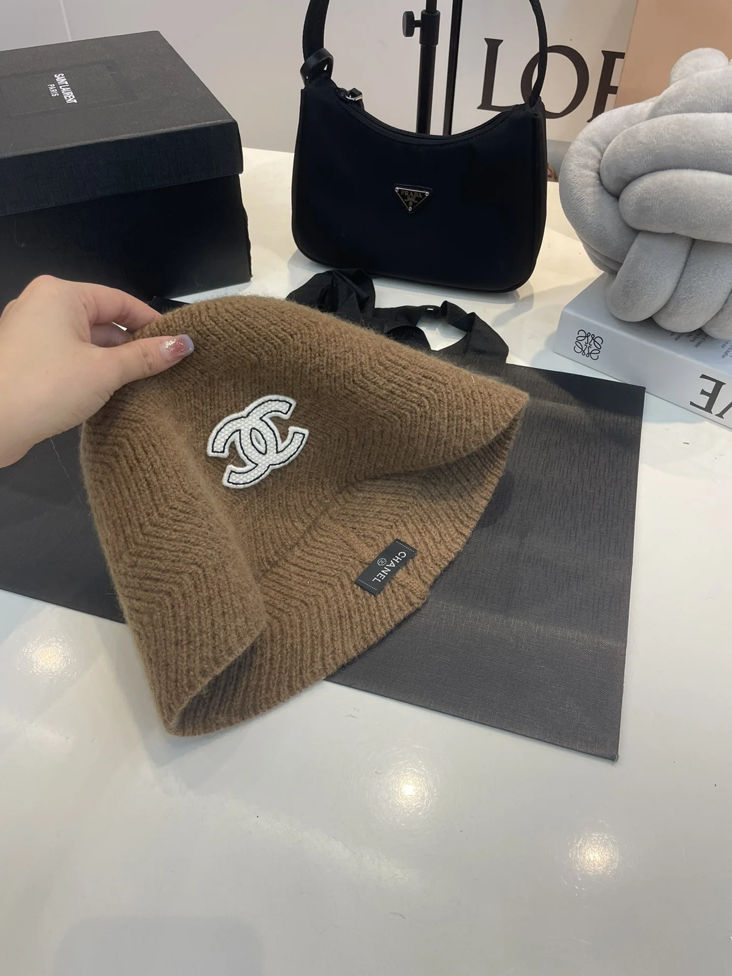 샤넬 울 버킷 햇 모자 상세 이미지 8