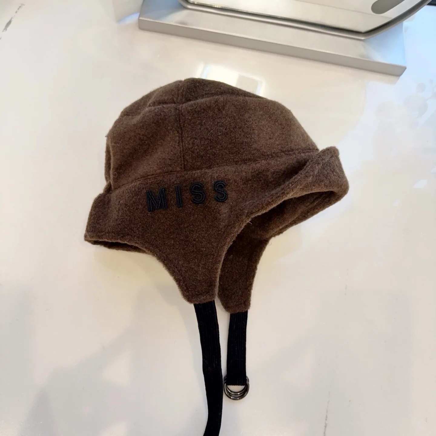 디올 울 귀덮개 스키 모자 상세 이미지 6
