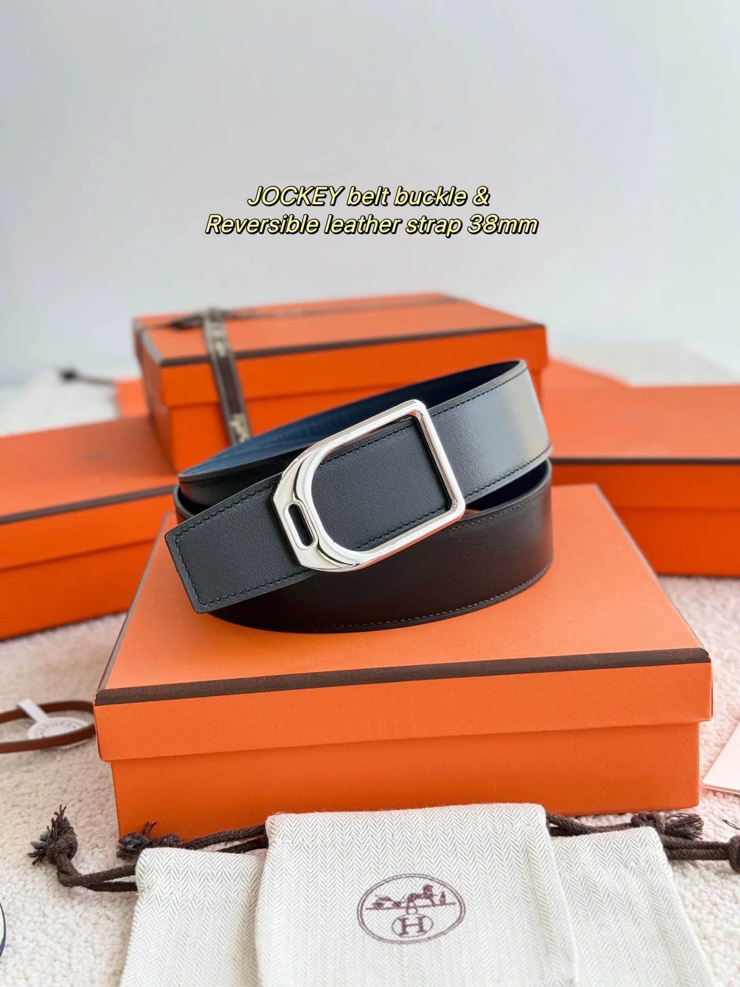 에르메스 조키 토고 가죽 벨트 상세 이미지 8