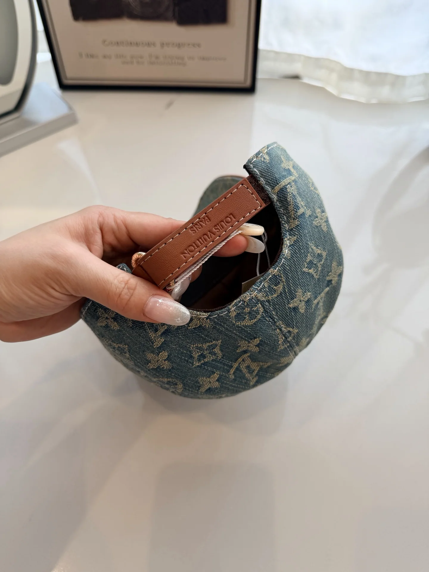 루이비통 모노그램 데님 캡 상세 이미지 8