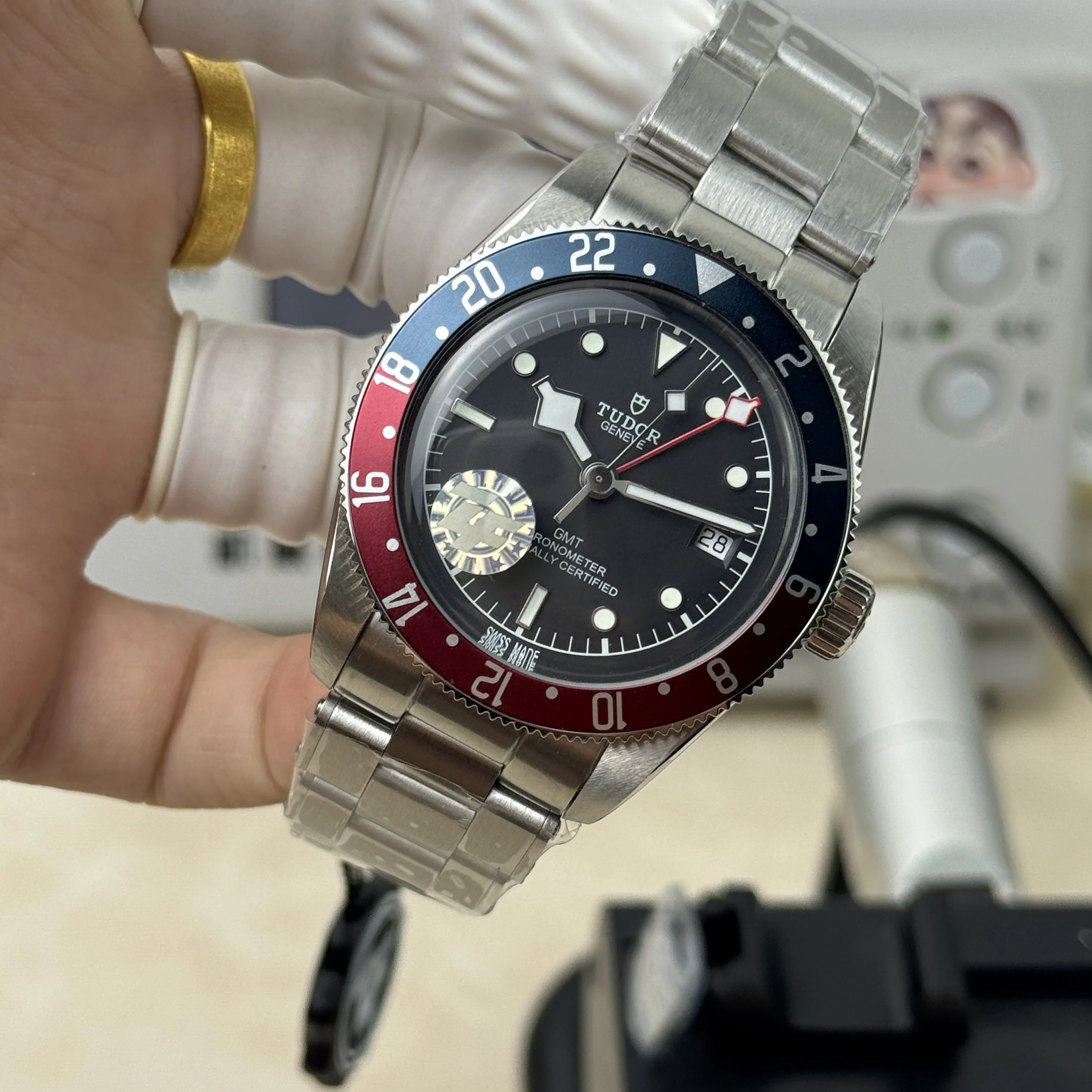 튜더 블랙베이 GMT 코크 베젤 ZF 공장 2836 오토매틱 남성 시계 레플리카 45601 Tudor 상세 이미지 14