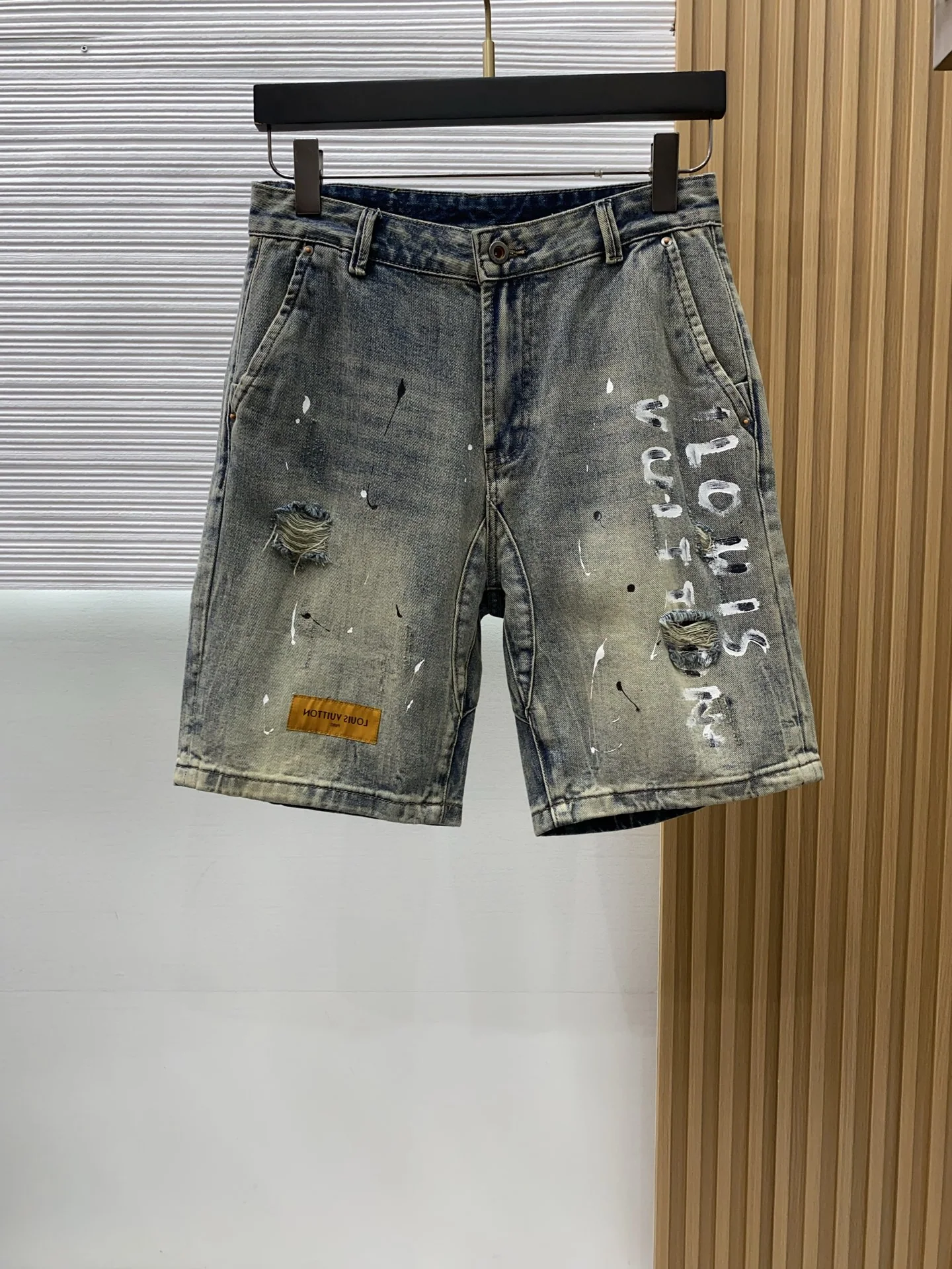 루이비통 데님 남성 반바지 상세 이미지 1