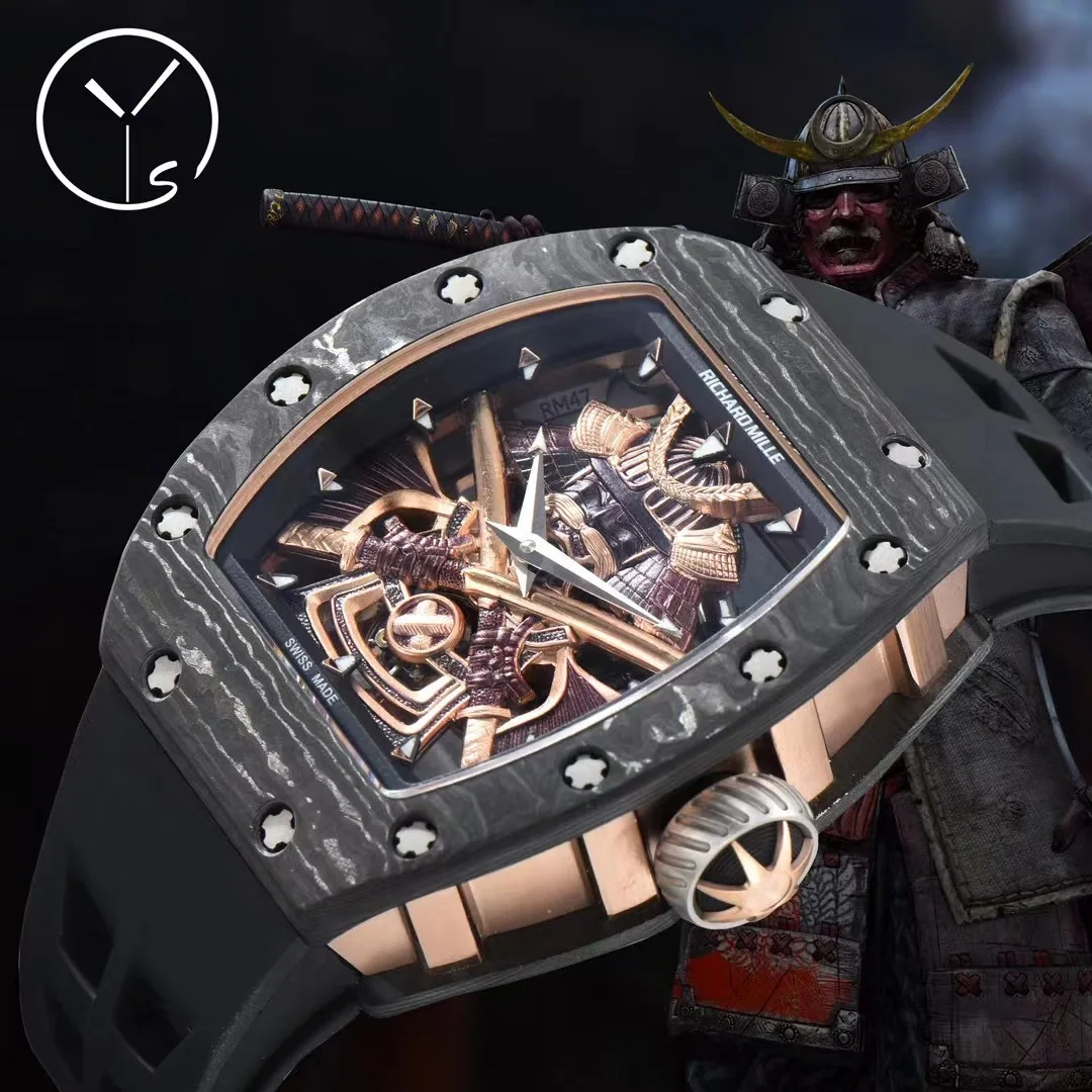 리차드밀 RM 47 블랙 그레이 투르비용 세라믹 남성 시계 레플리카 44996 Richard Mille 상세 이미지 3