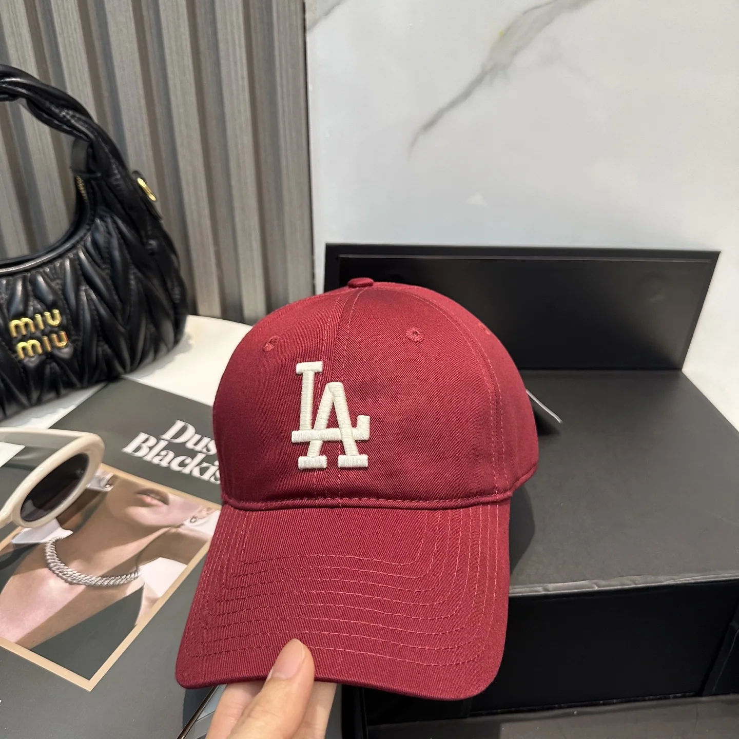 MLB 3D LA 자수 유니섹스 야구모자 상세 이미지 2