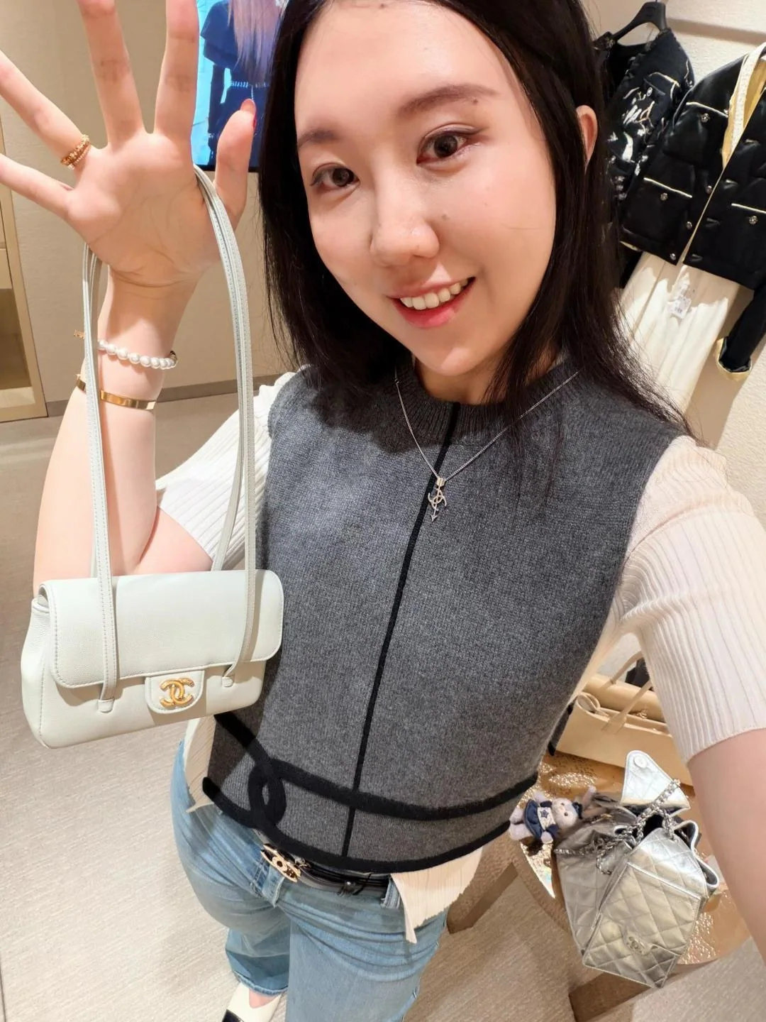 샤넬 초비츠 애로우 조절 목걸이 상세 이미지 4