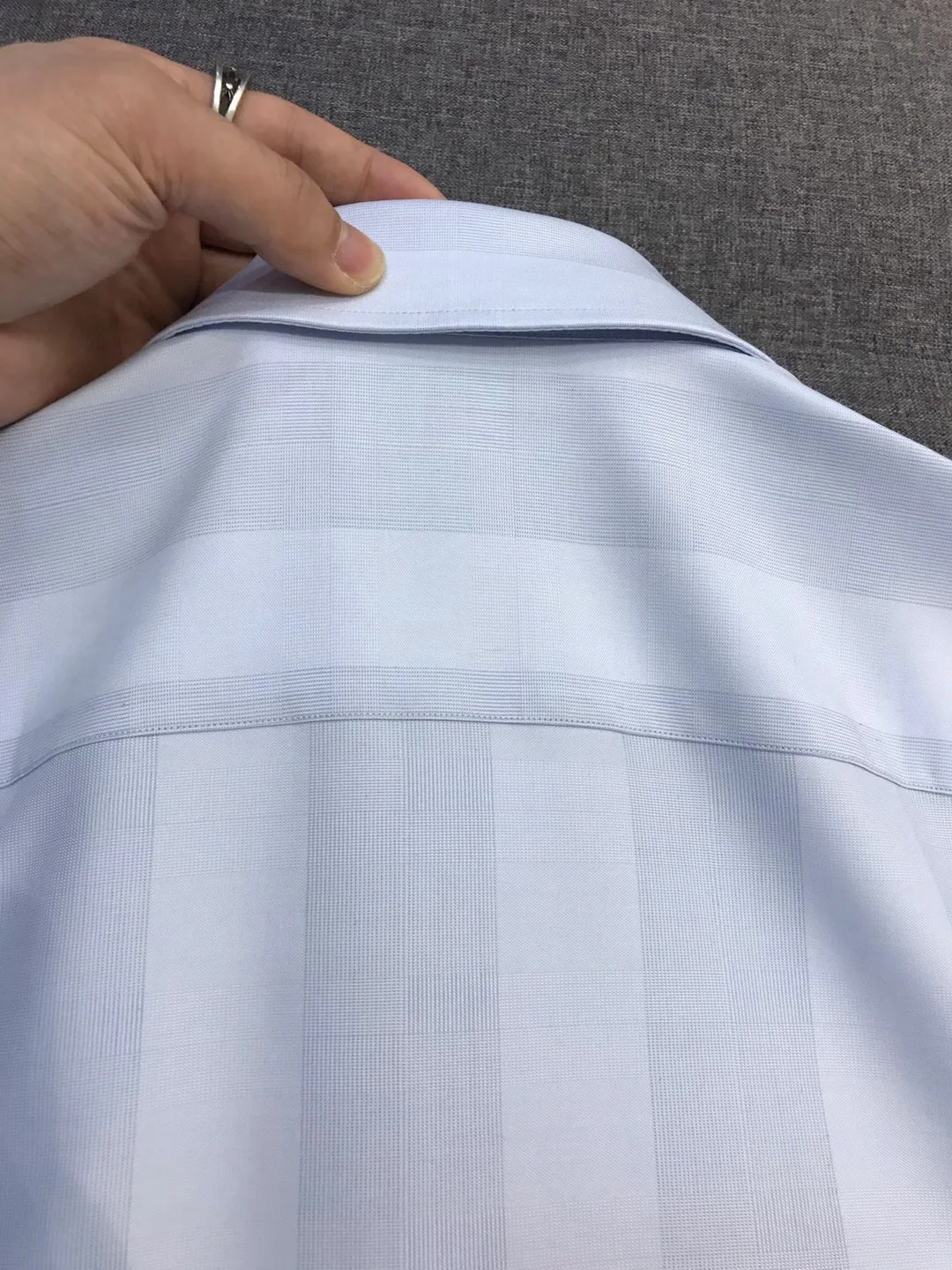 로로피아나 코튼 자카드 남성 긴팔 셔츠 상세 이미지 5