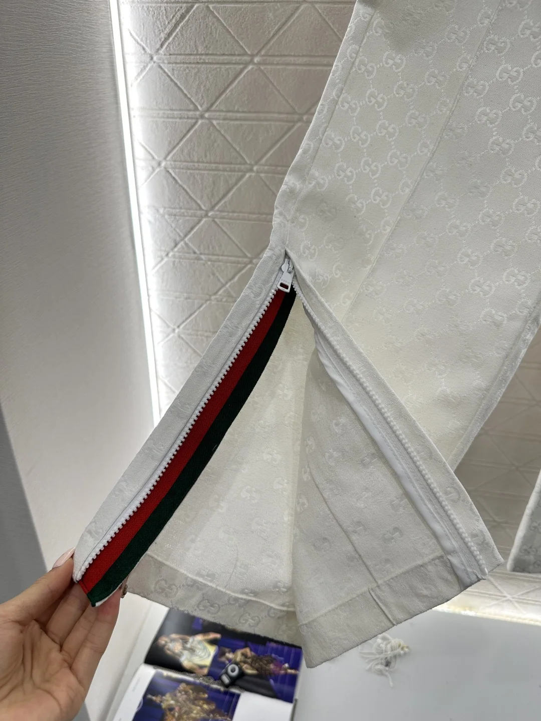 구찌 자카드 모노그램 여성 지퍼 자켓 상세 이미지 7