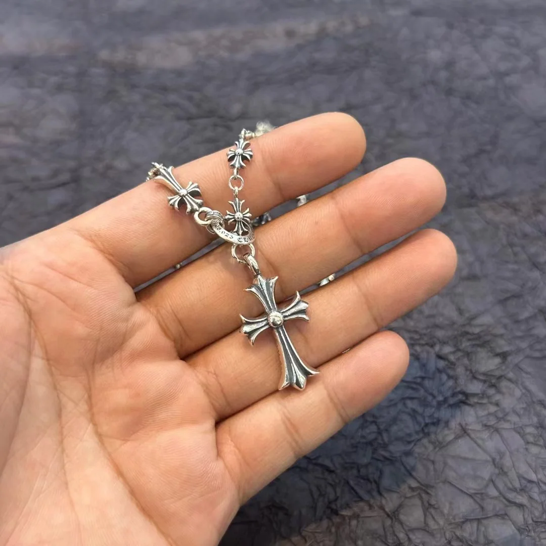 크롬하츠 클래식 빈티지 조절 크로스 펜던트 목걸이 상세 이미지 2
