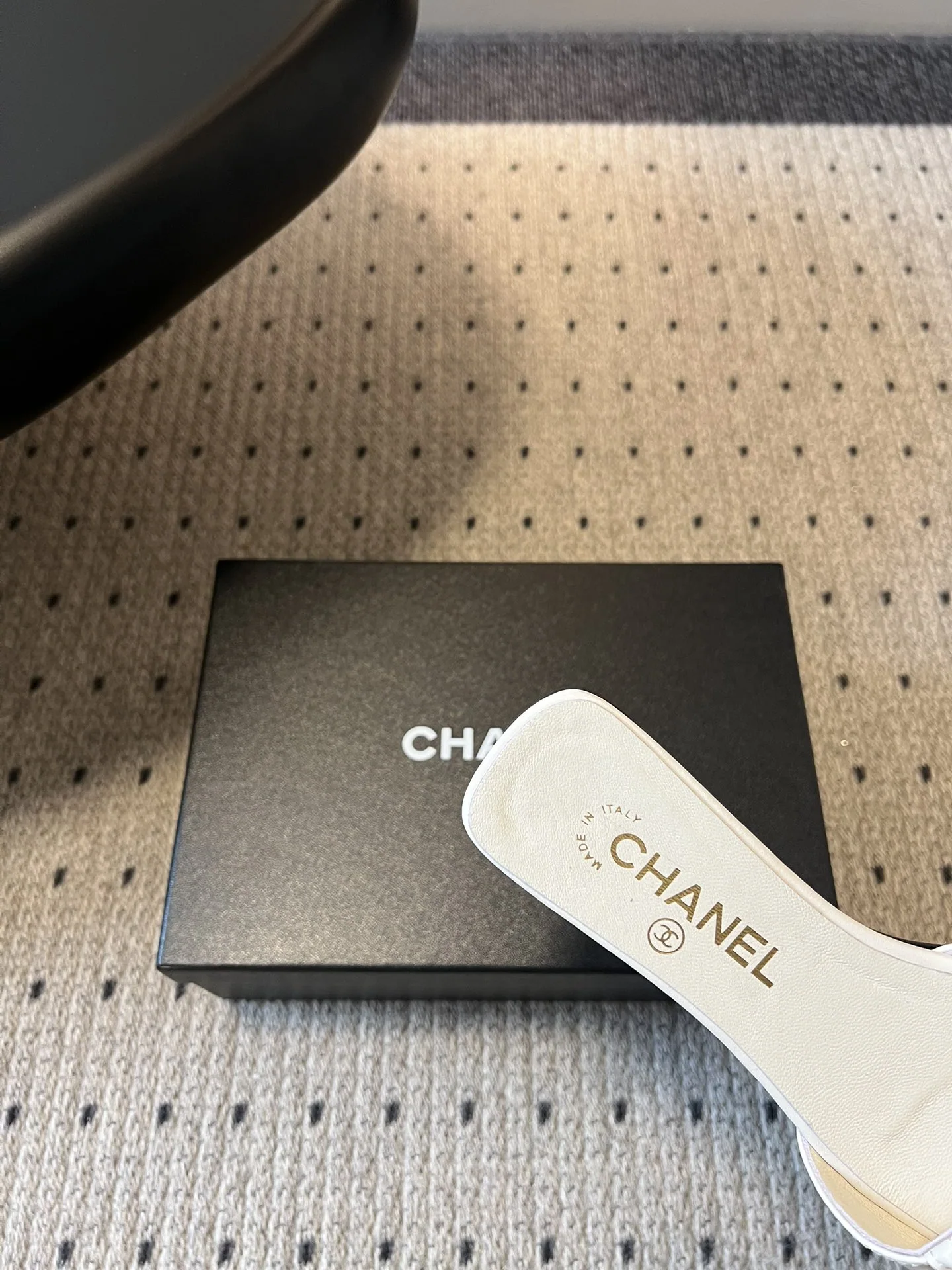 샤넬 더블 C 스퀘어 토 샌들 상세 이미지 8