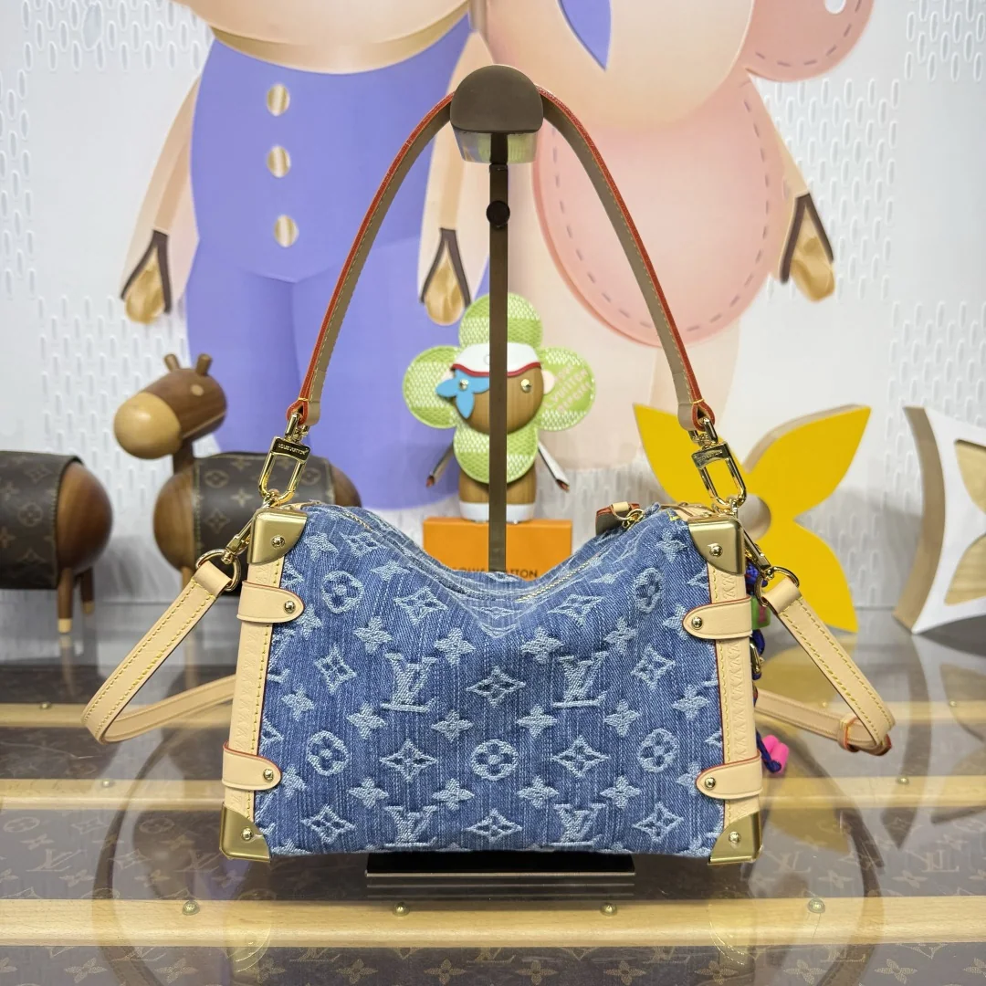 루이비통 버드케이지 미디엄 데님 핸드백 M27450 상세 이미지 3