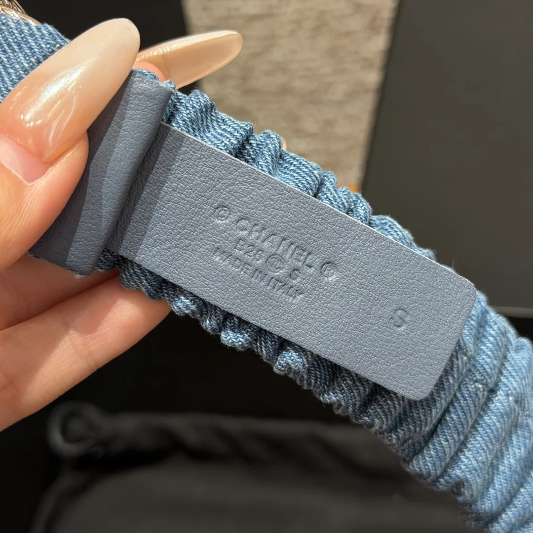 샤넬 램스킨 진주 더블 C 허리벨트 30mm 상세 이미지 5