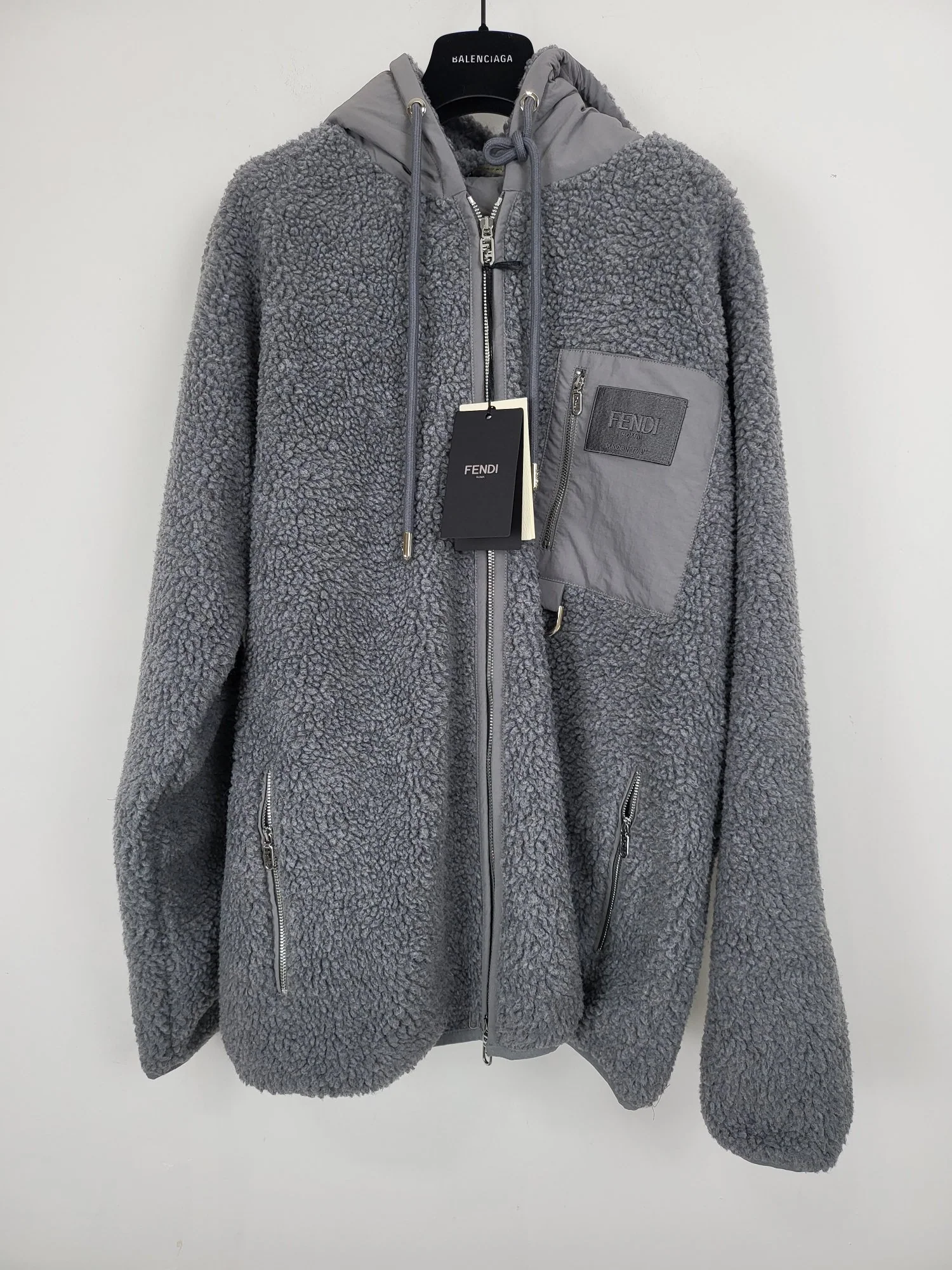펜디 테디 플리스 후드 남성 자켓 23FW