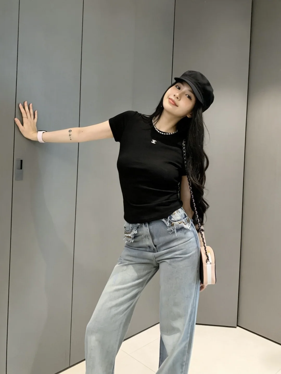 샤넬 여성용 반팔 티셔츠 상세 이미지 8