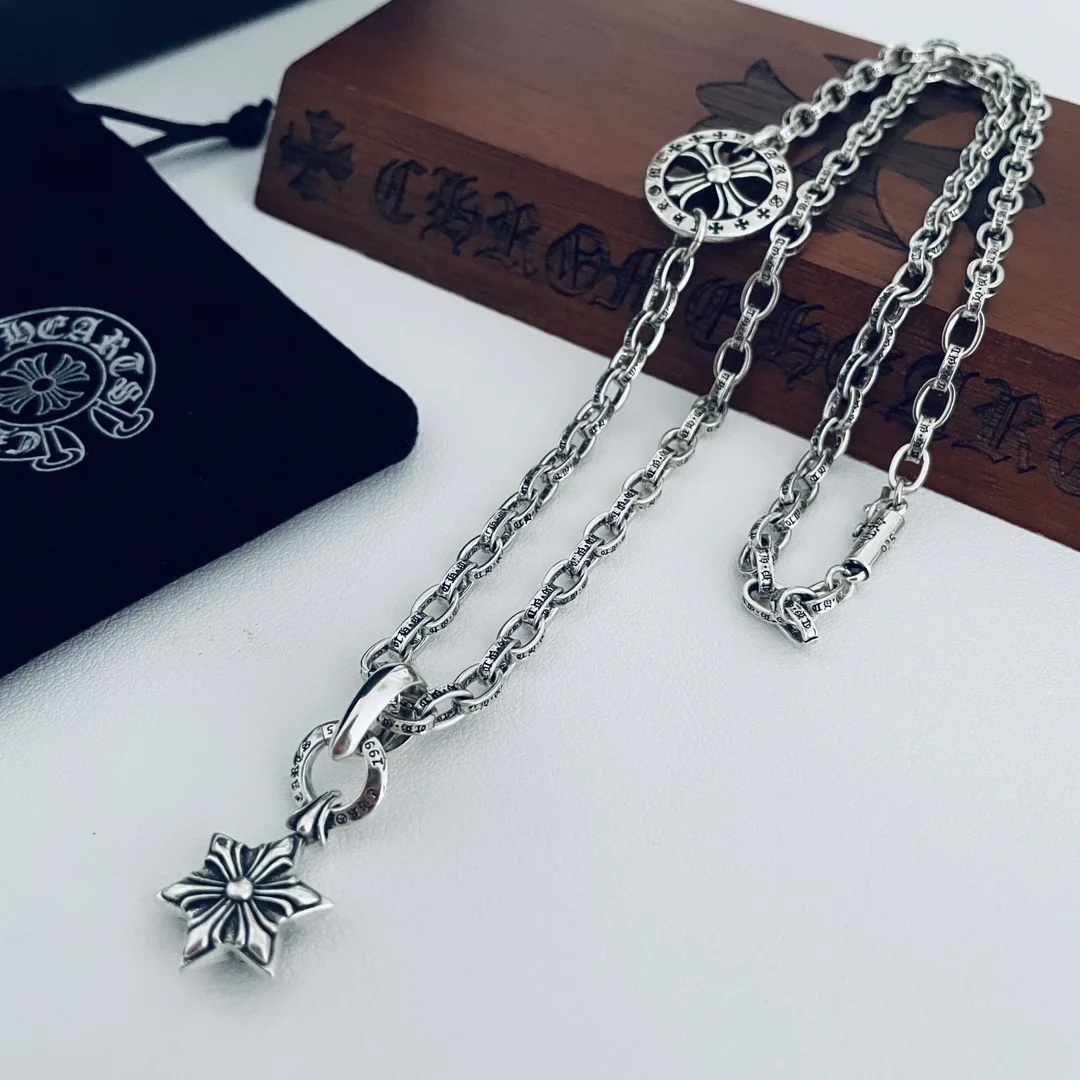 크롬하츠 육각형 스타 펜던트 목걸이 상세 이미지 3