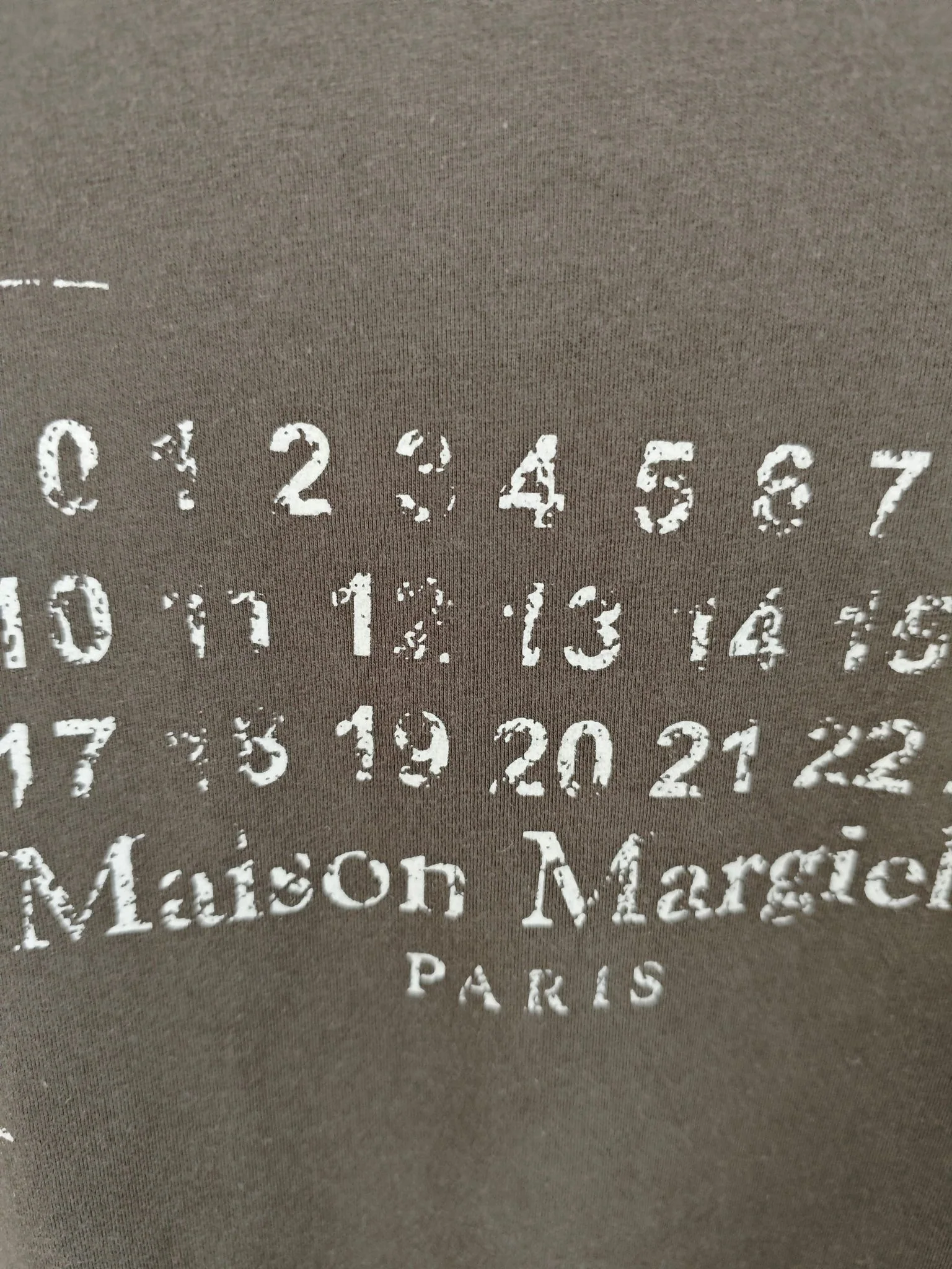 마르지엘라 데미지 가공 디지털 프린트 남성 반팔 티셔츠 상세 이미지 5