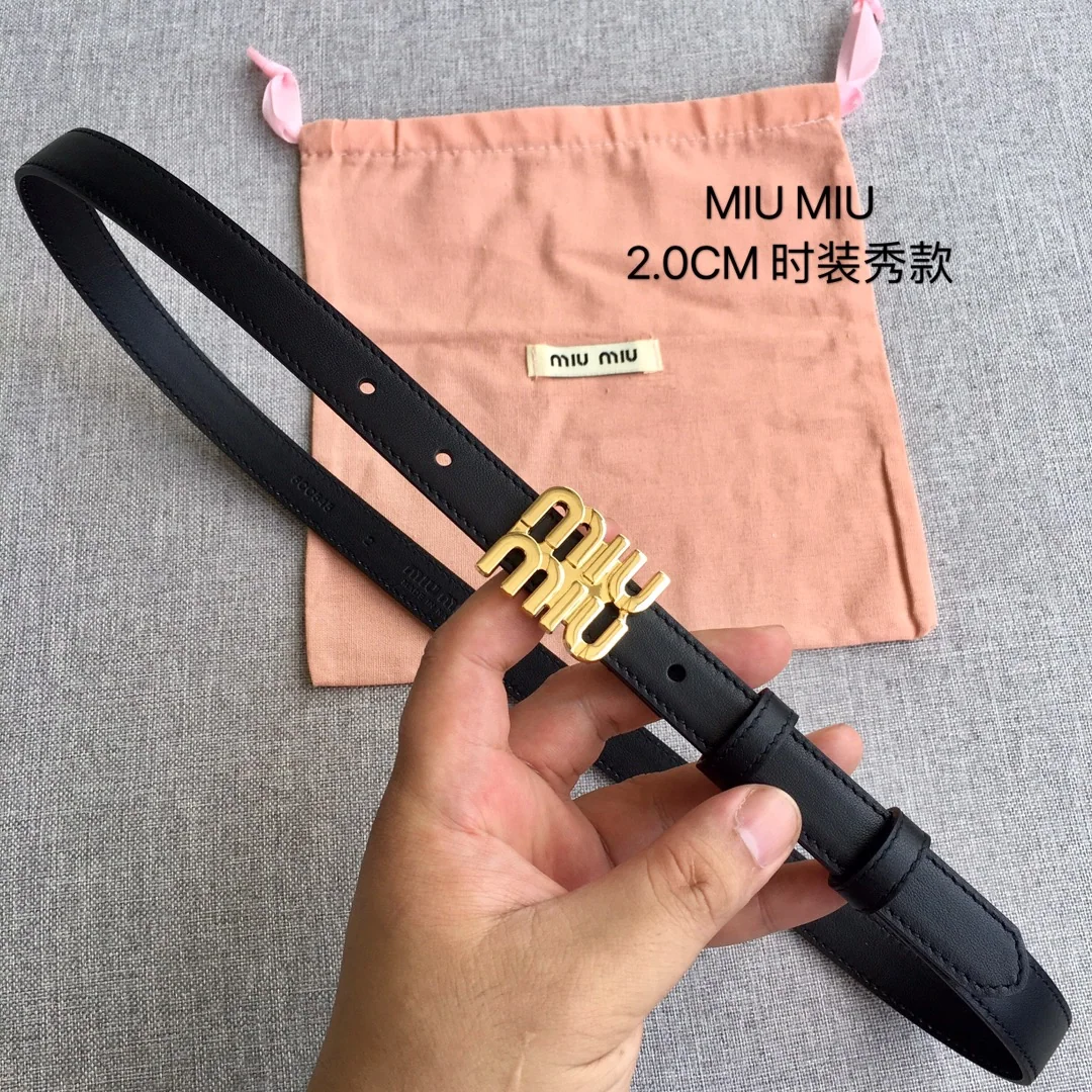 미우미우 가죽 벨트 상세 이미지 1