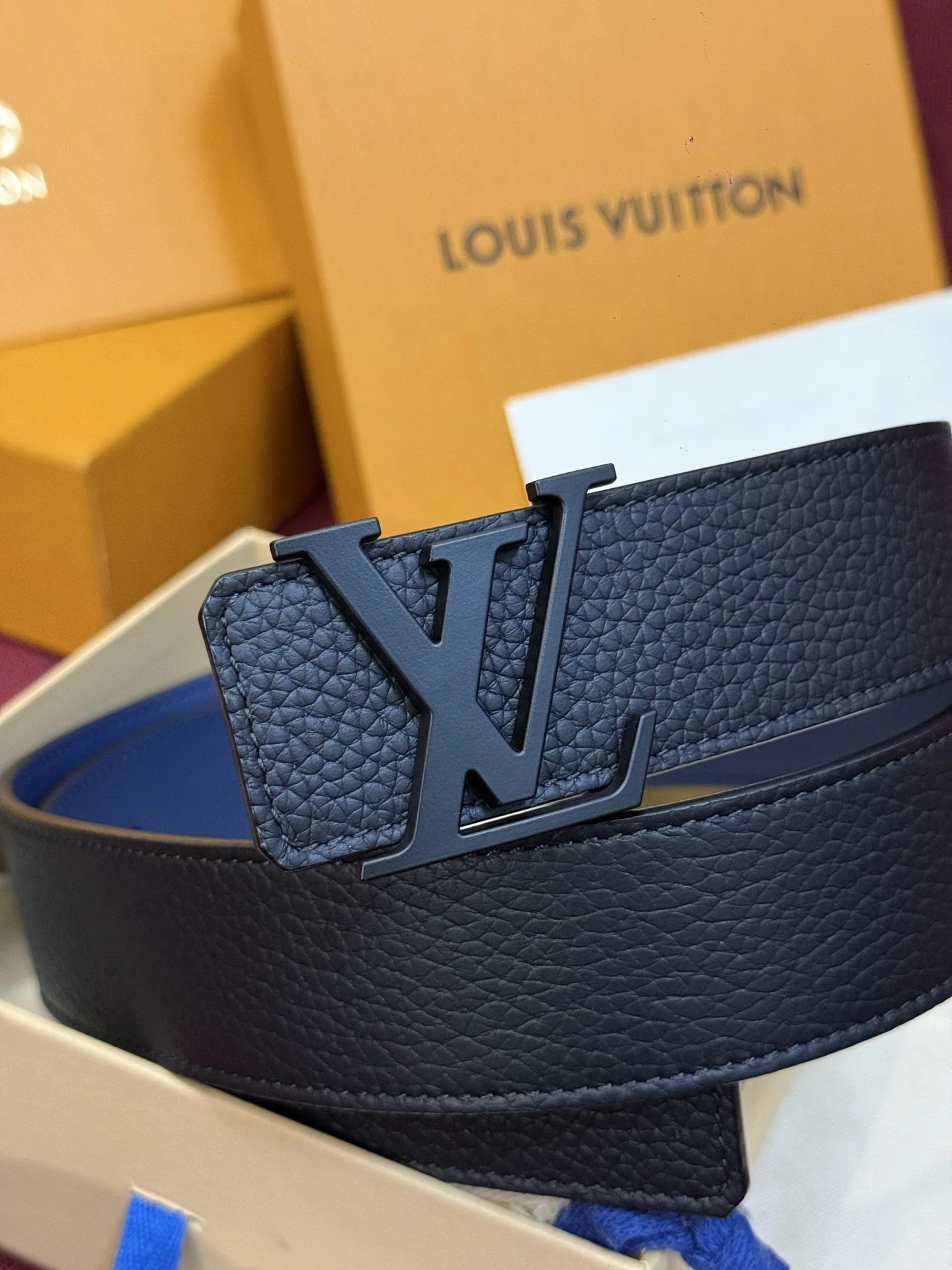 루이비통 다미에 LV 리버시블 벨트 상세 이미지 7