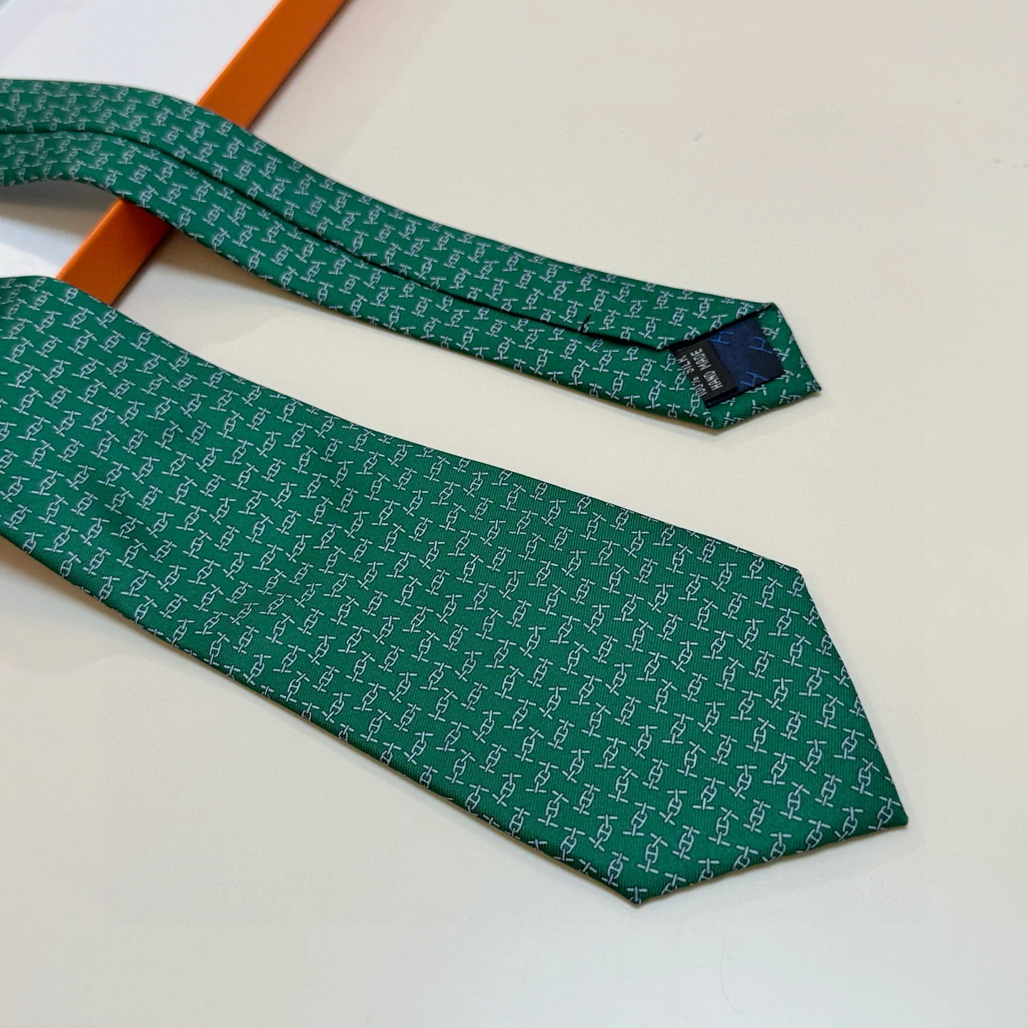 에르메스 앵커 체인 프린트 넥타이 상세 이미지 5