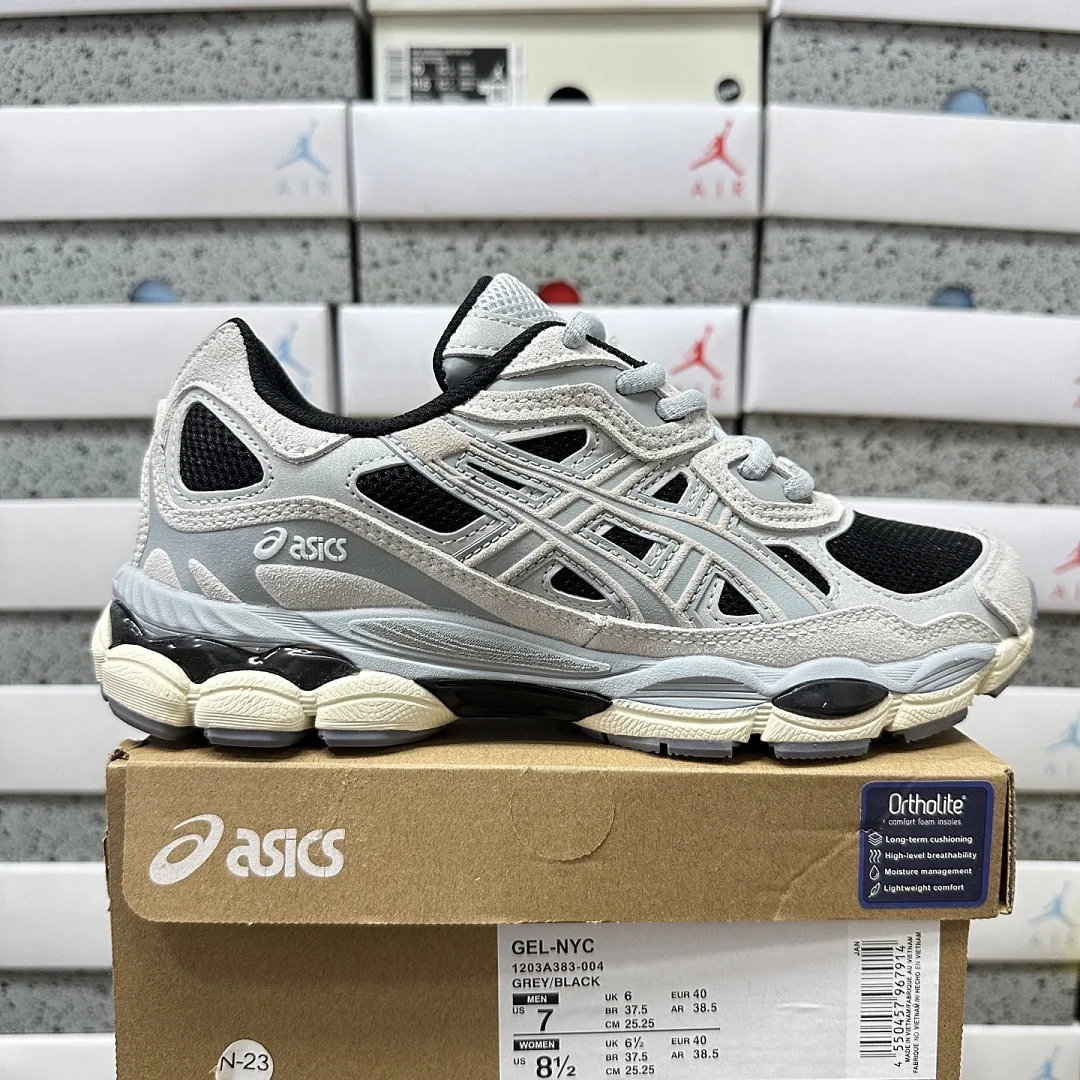 아식스 [WZ] 젤 NYC 1203A383-004 200396 Asics Gel-NYC Black Piedmont Grey