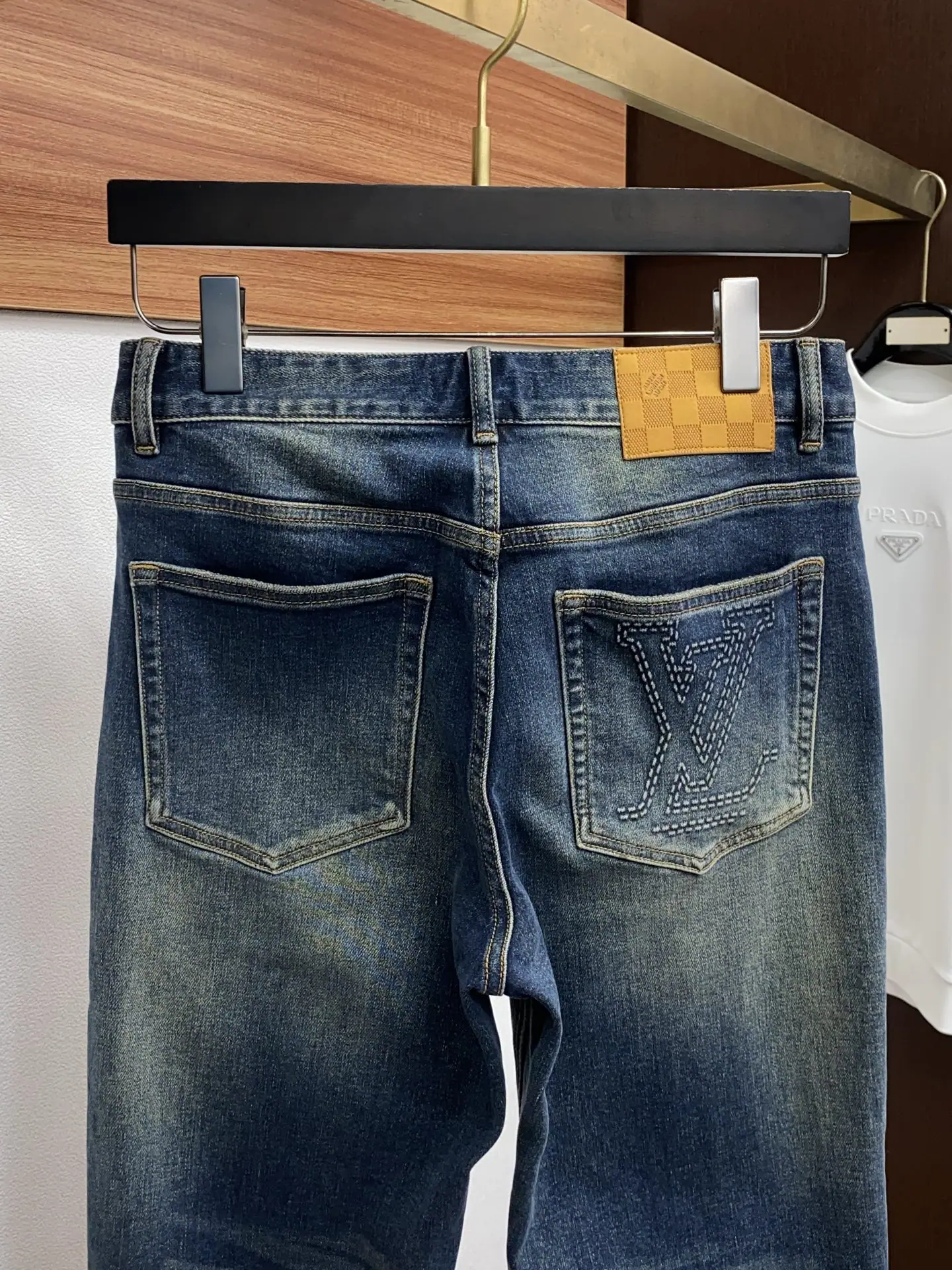 루이비통 데님 슬림핏 바지 상세 이미지 9