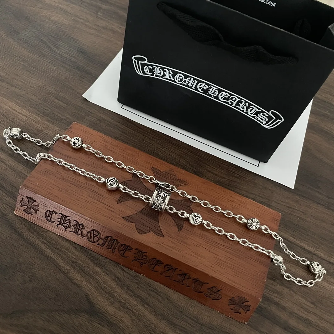 크롬하츠 클래식 레트로 크로스 서클 목걸이 상세 이미지 6