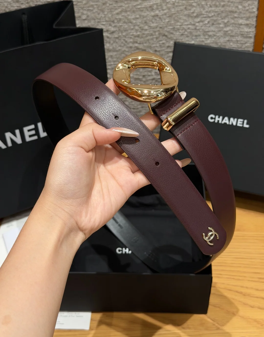 샤넬 레더 벨트 30mm 상세 이미지 4