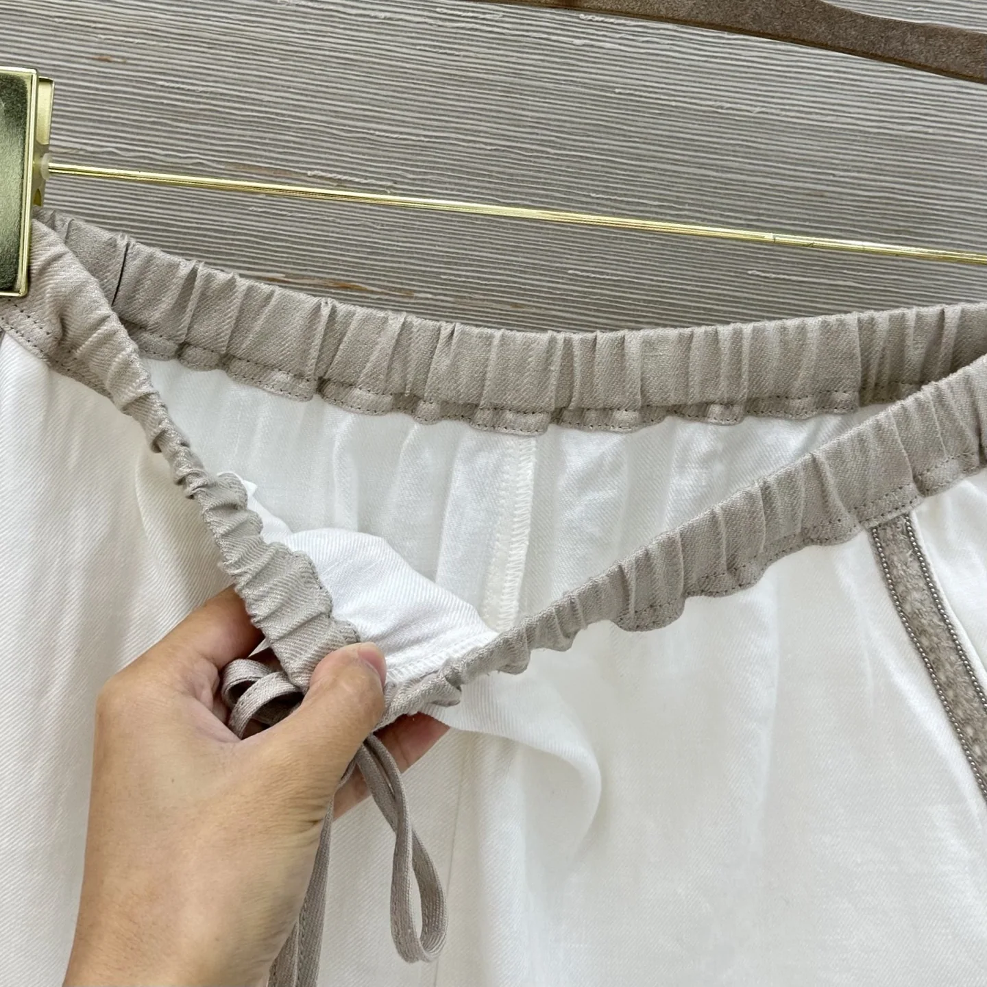 로로피아나 린넨 여성 바지 상세 이미지 4