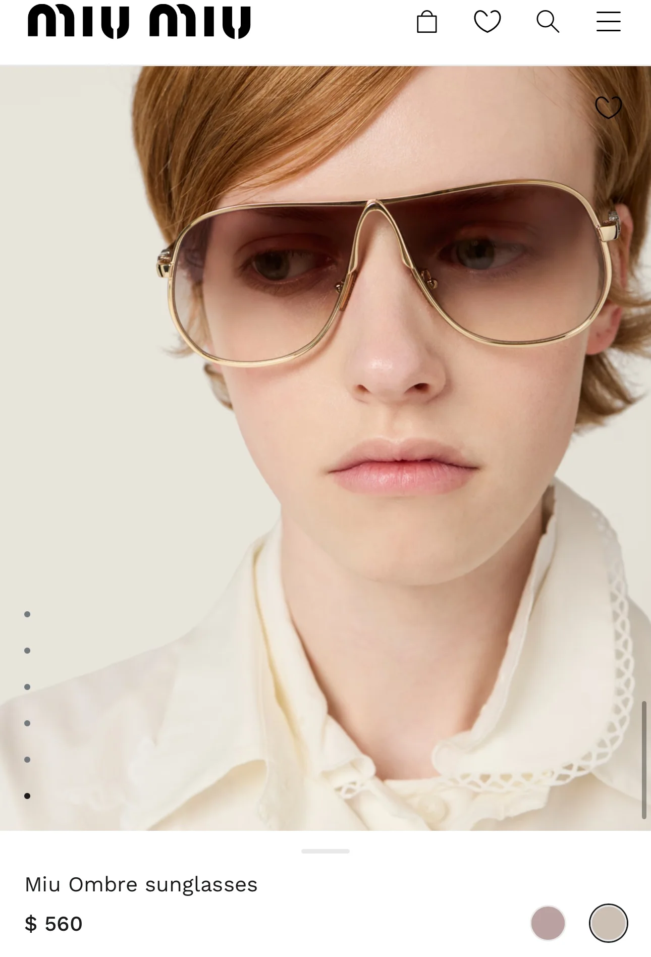 미우미우 선글라스 73167 Miu Miu Sunglasses 상세 이미지 9