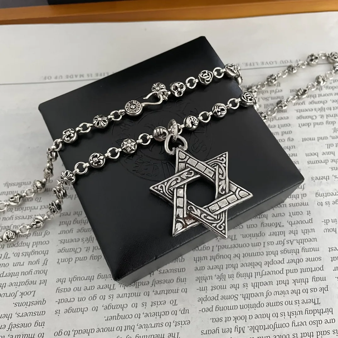 크롬하츠 육각별 펜던트 빈티지 목걸이 상세 이미지 3