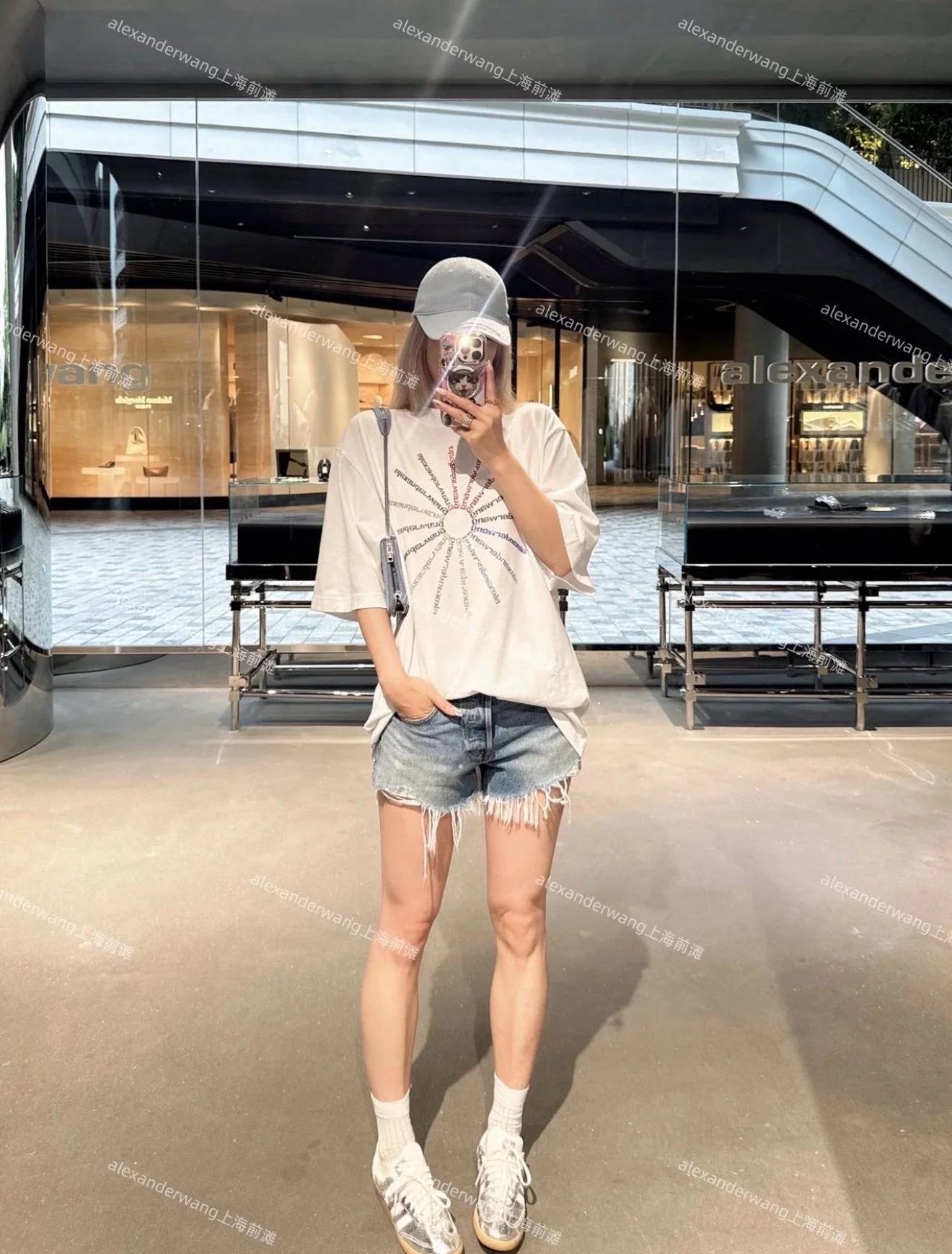 알렉산더왕 불꽃 라인스톤 여성 반팔 티셔츠 상세 이미지 6