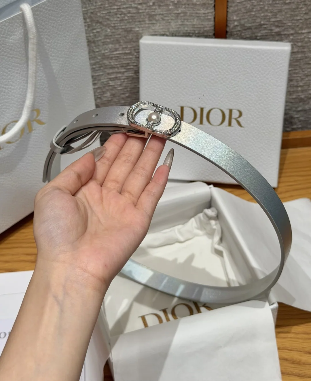 디올 디종 30 몽테뉴 송아지가죽 벨트 상세 이미지 3