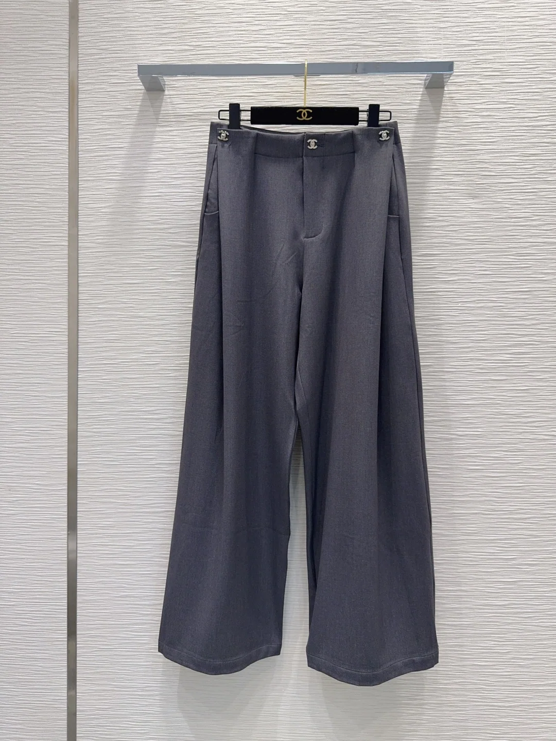 샤넬 와이드 레그 여성 바지 155639