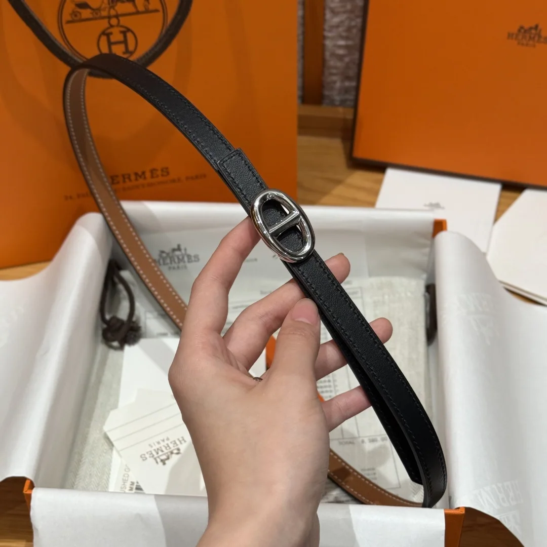 에르메스 H 버클 양면 가죽 벨트 상세 이미지 4