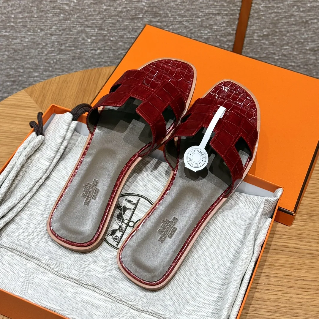 에르메스 오란 악어가죽 샌들 상세 이미지 2