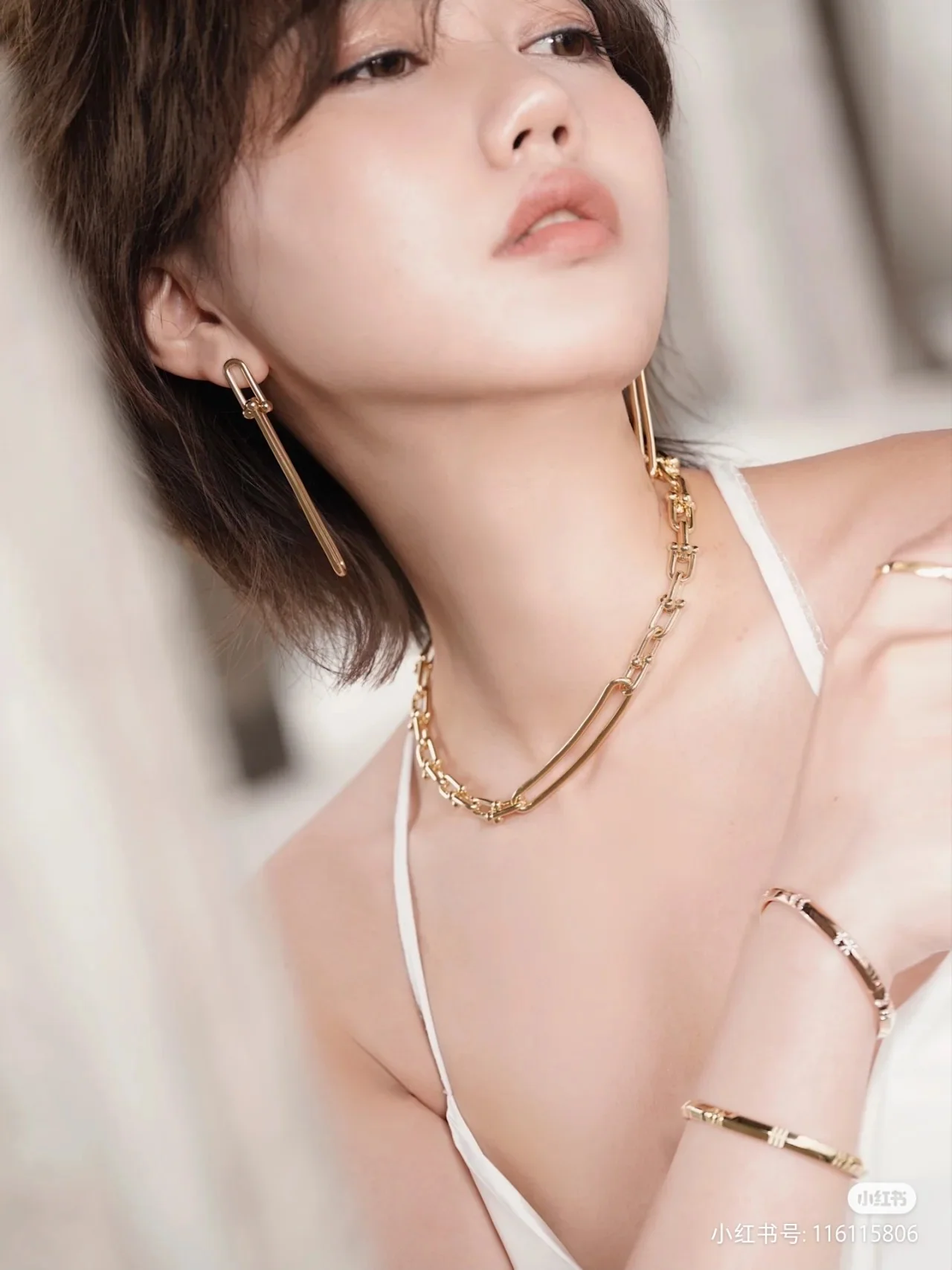 티파니 하드웨어 목걸이 상세 이미지 1