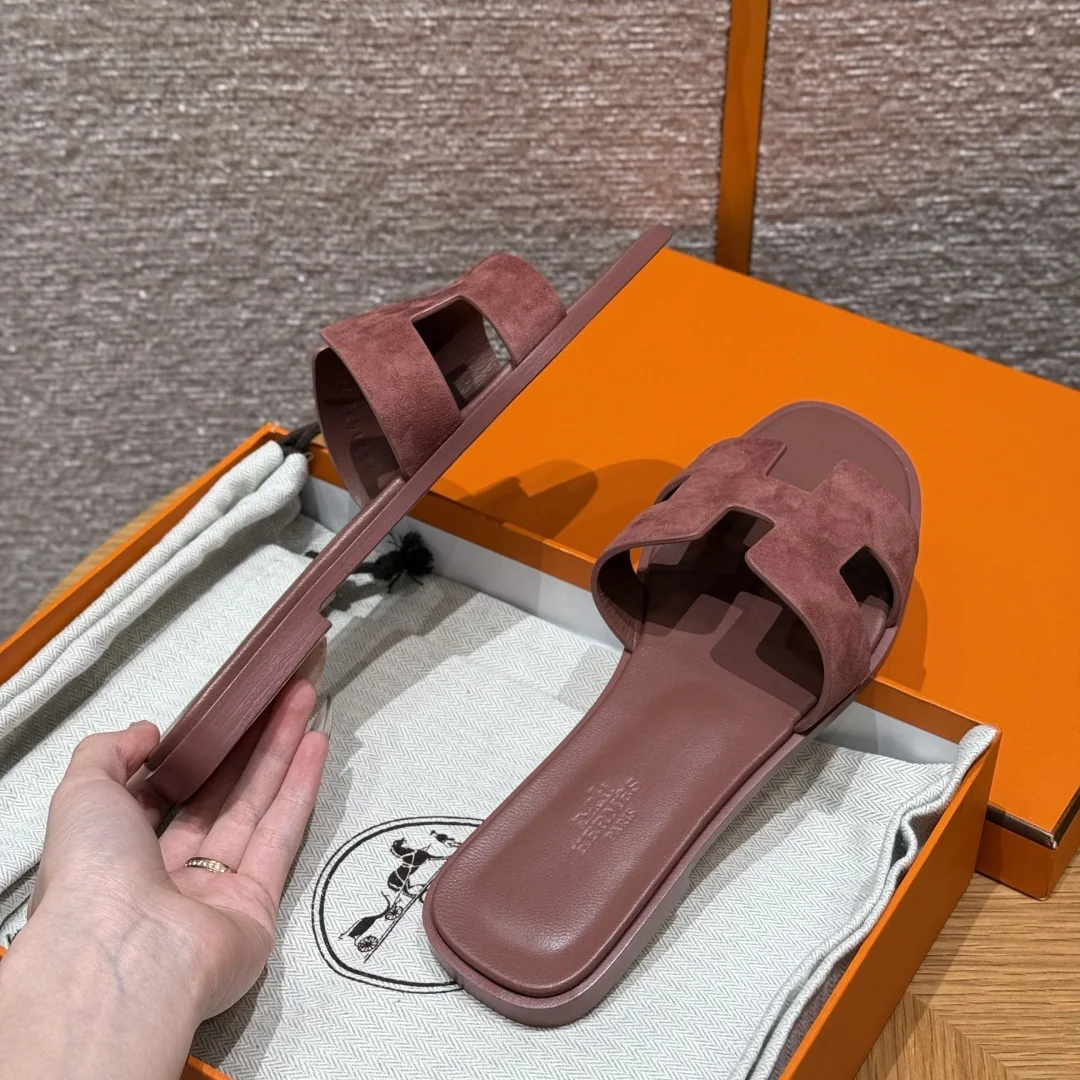 에르메스 오란 샤무아 슬리퍼 상세 이미지 4