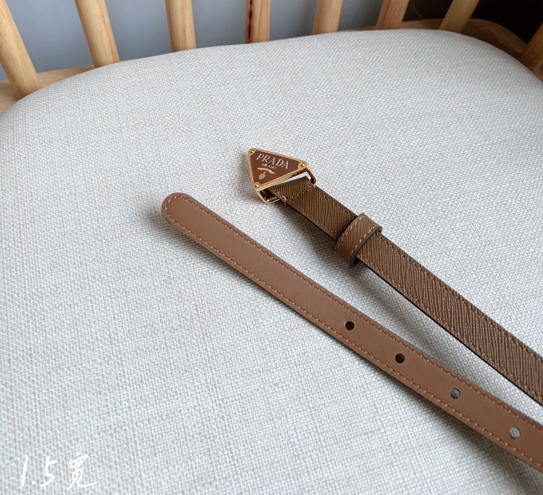 프라다 사피아노 가죽 삼각 로고 벨트 상세 이미지 6
