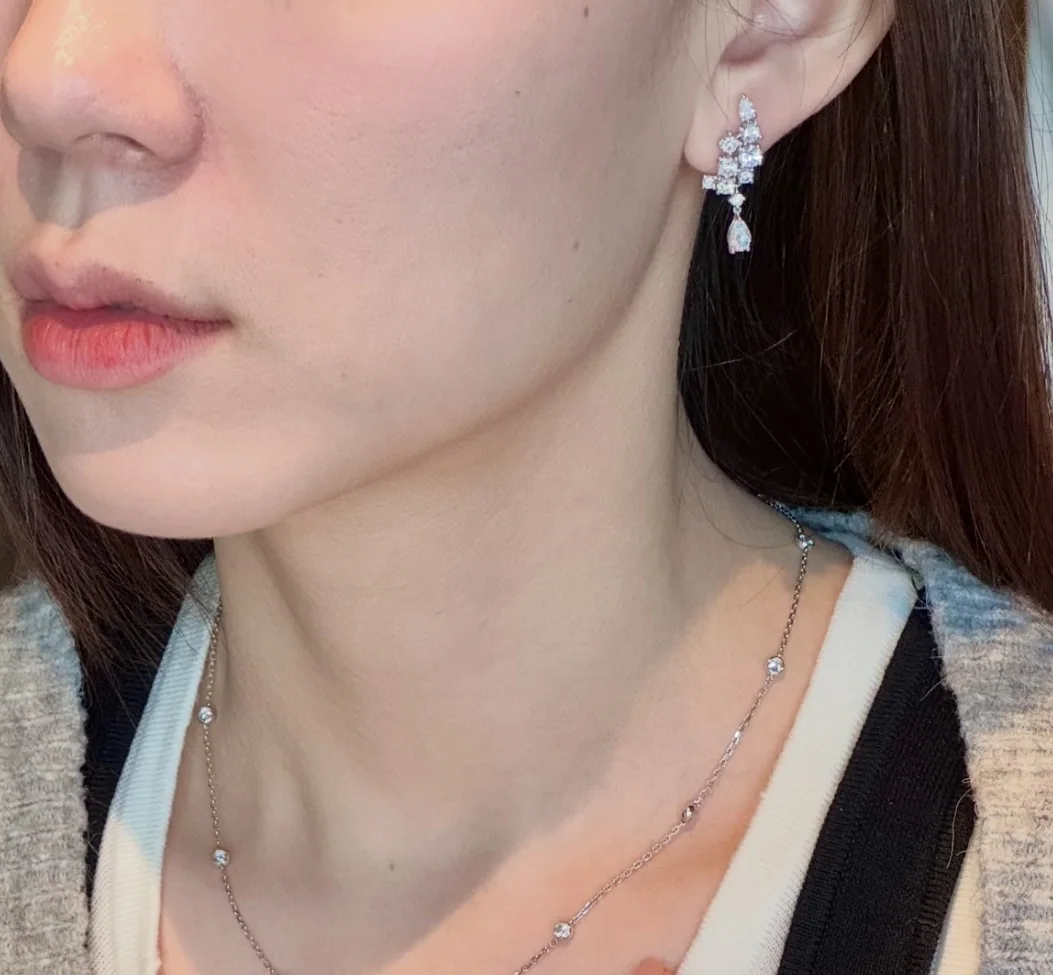 그라프 티어드롭 윙 스털링실버 귀걸이 상세 이미지 7