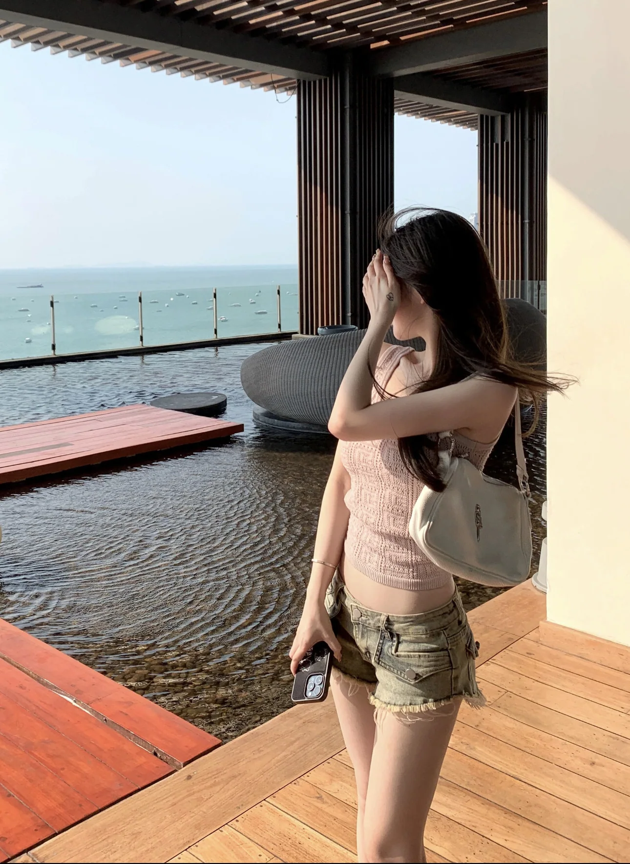 크롬하츠 화이트 치킨 너겟 소가죽 가방 상세 이미지 7