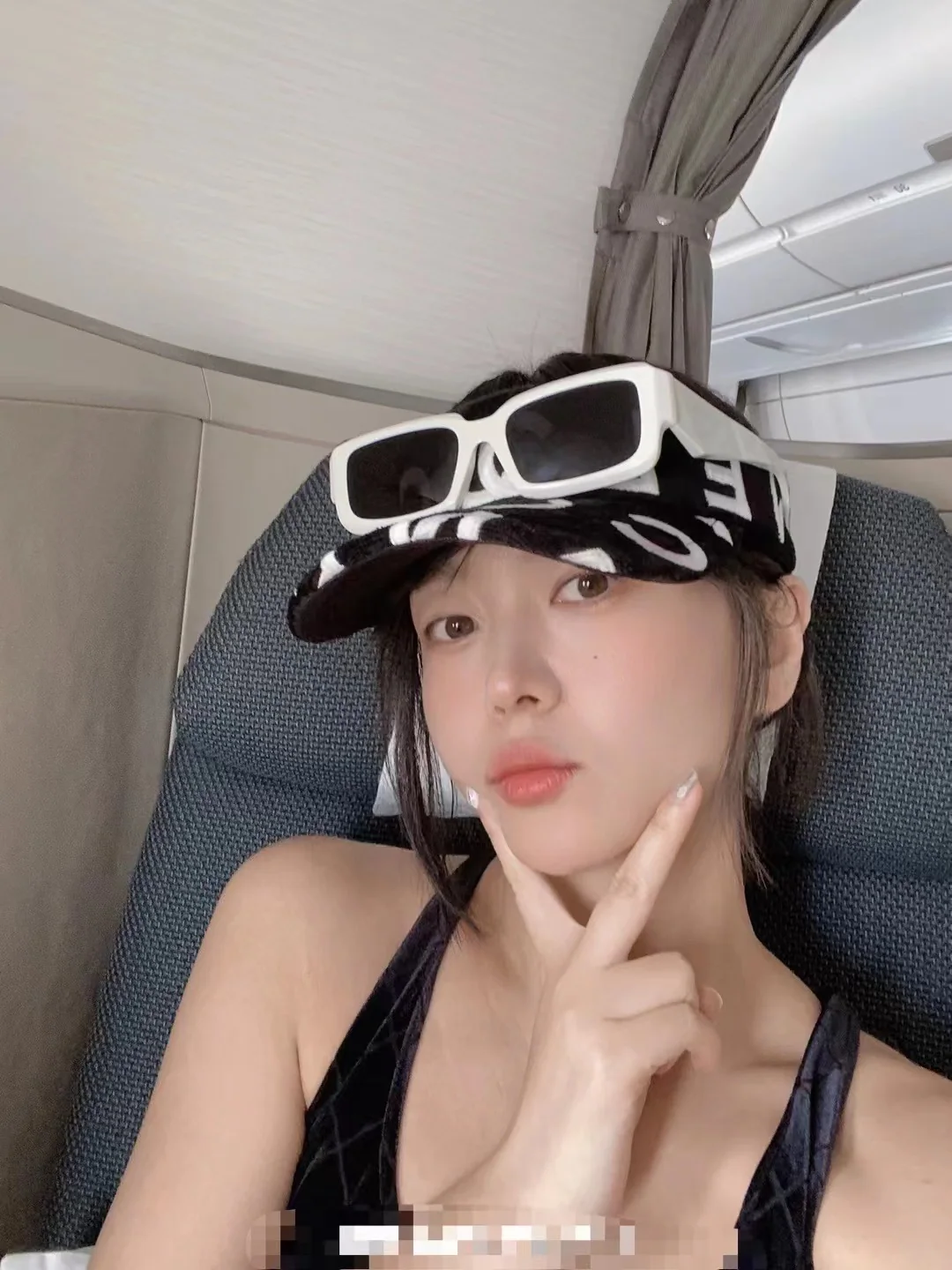 샤넬 탑 미니 샹들리에 메시 모자 상세 이미지 4
