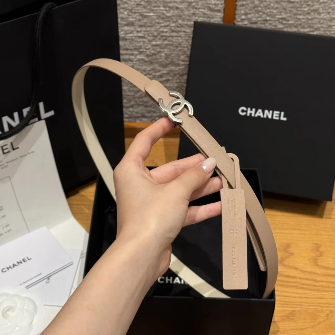 샤넬 슬림 양면 카프스킨 벨트 상세 이미지 4