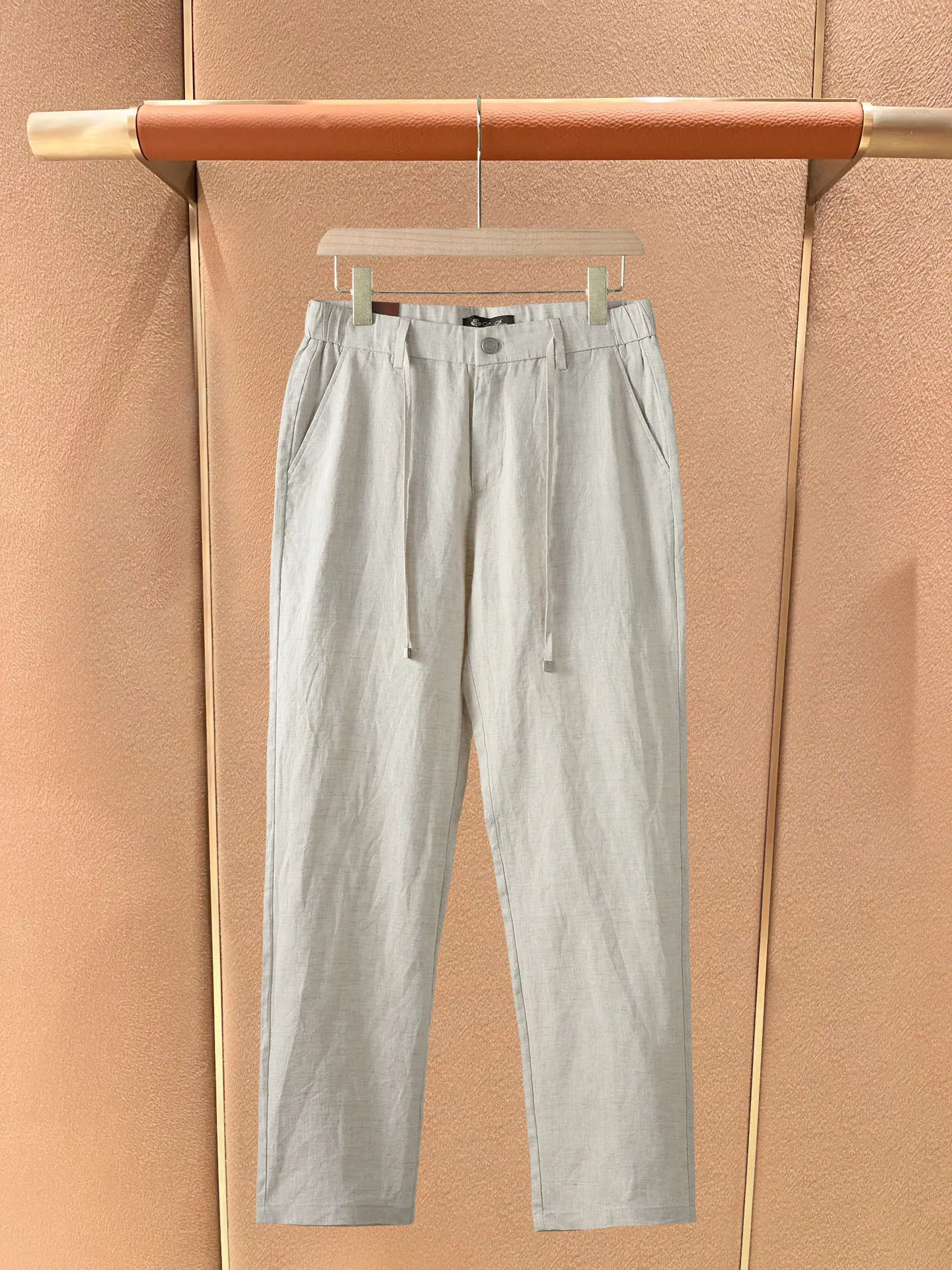 로로피아나 코튼 린넨 남성 팬츠 M-3 XL 상세 이미지 1