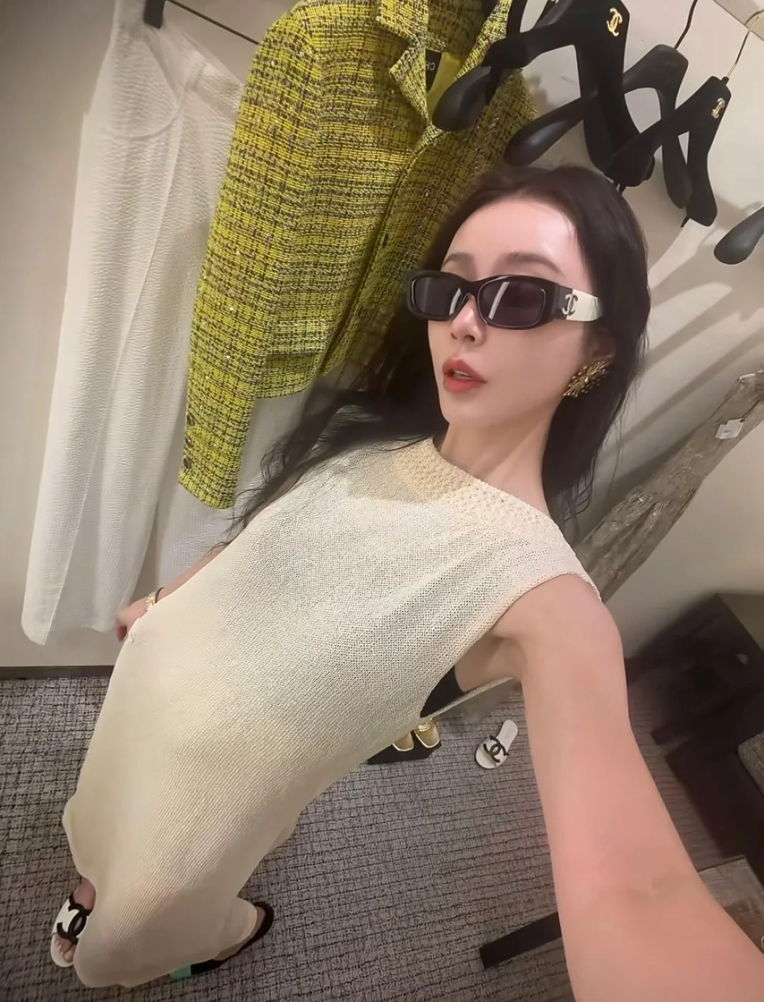 샤넬 스와로브스키 크리스탈 스노우플레이크 귀걸이 상세 이미지 2