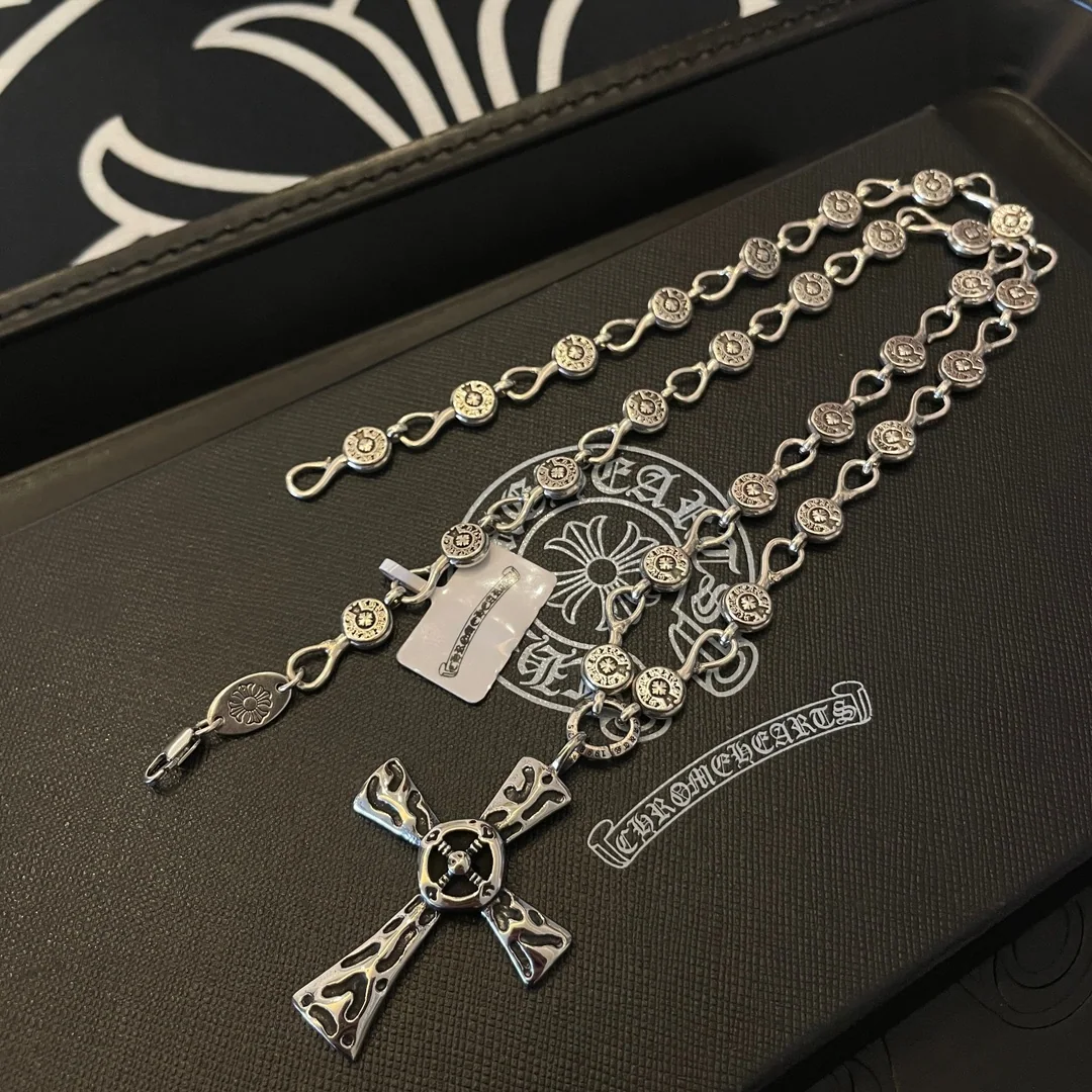 크롬하츠 클래식 레트로 호스슈 크로스 펜던트 목걸이 상세 이미지 3
