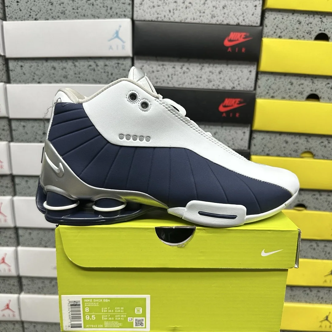 나이키 [PH] 샥스 AT7843-100 201825 Nike Shox BB4 White Silver Navy