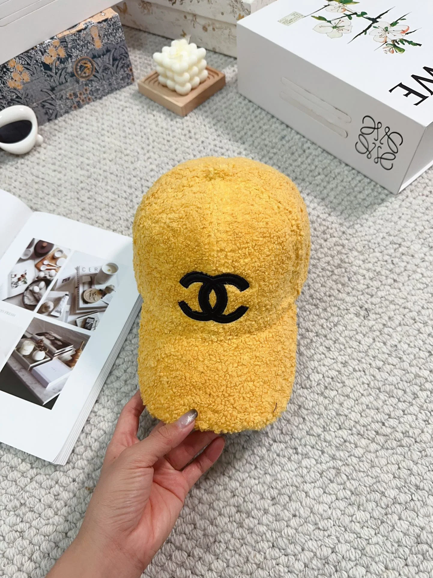 샤넬 램스킨 야구모자 상세 이미지 9