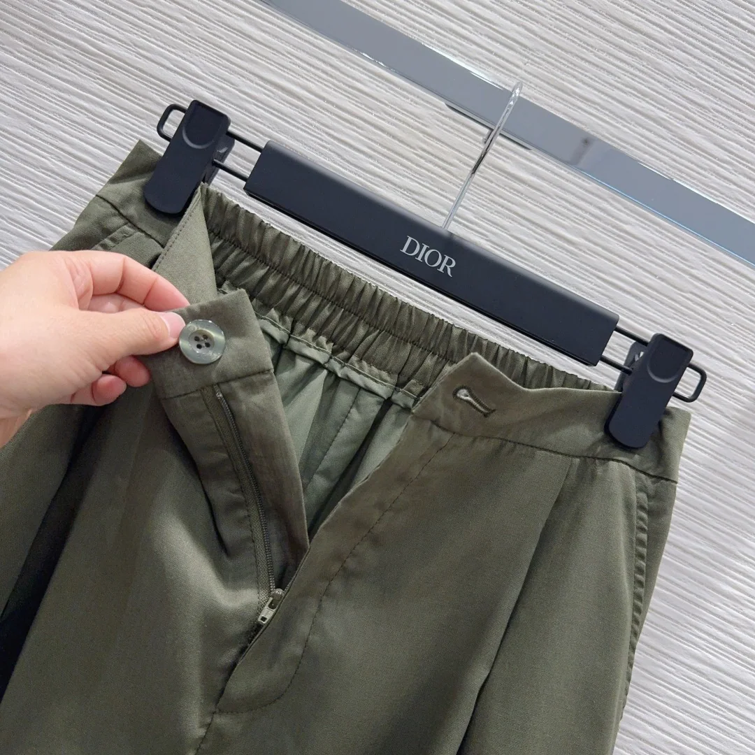 디올 여성 린넨 반바지 세트 상세 이미지 8
