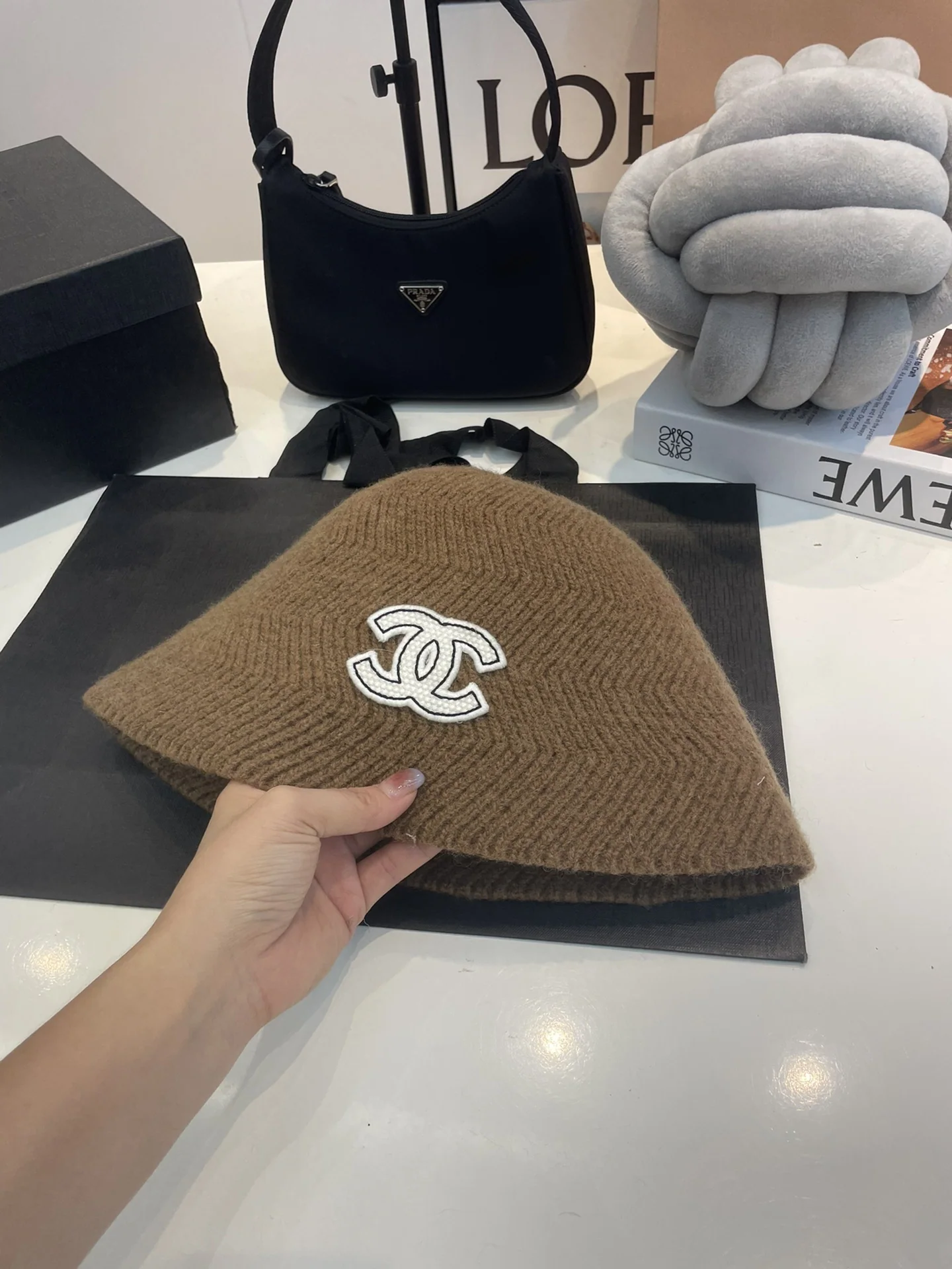샤넬 울 버킷 햇 모자 상세 이미지 7