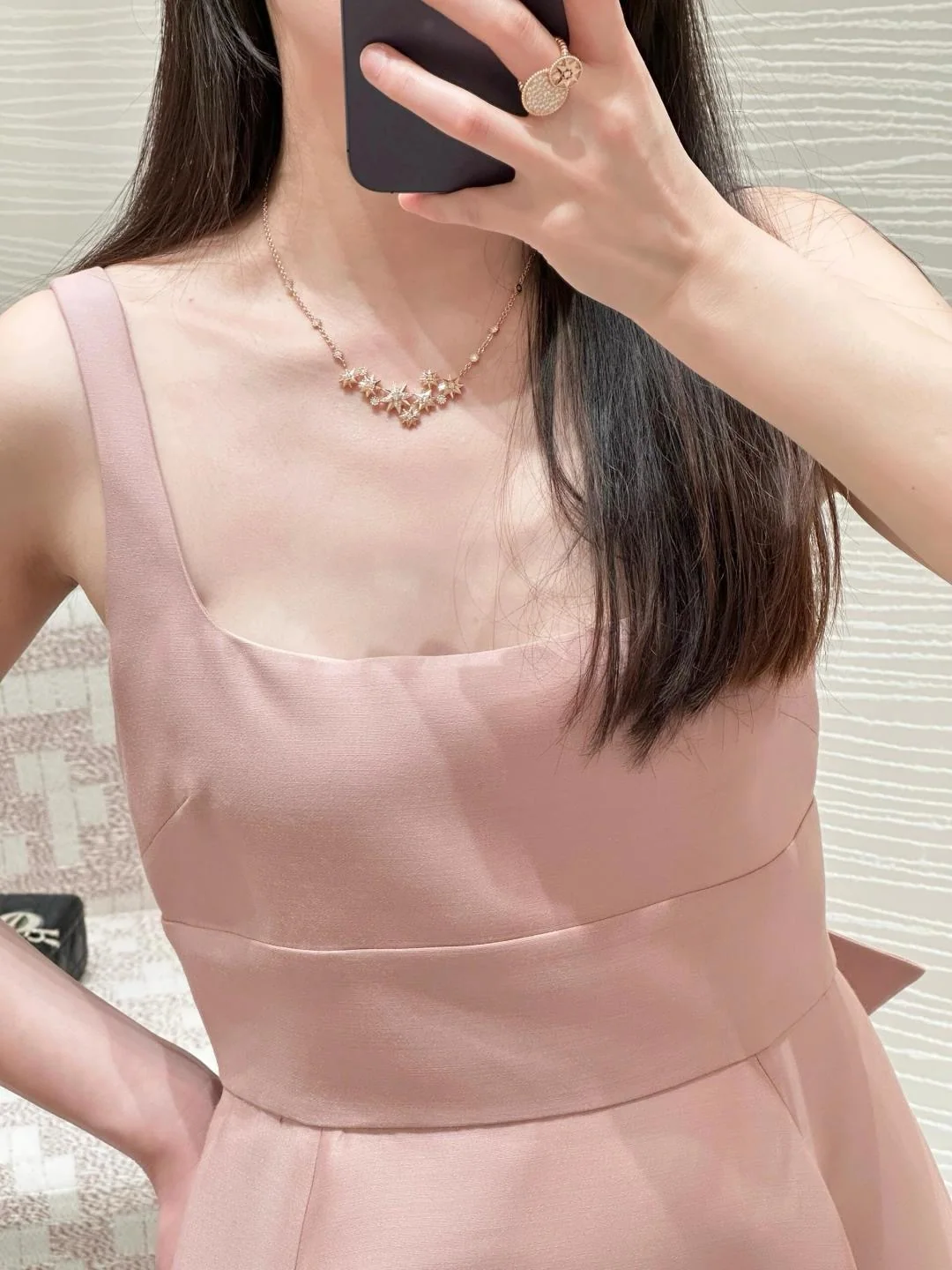 디올 로즈 드 방 골드 도금 반지 상세 이미지 3