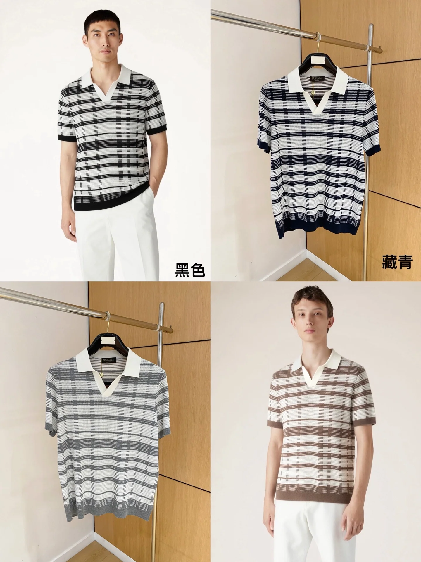 로로피아나 린넨 혼방 남성 반팔 티셔츠 상세 이미지 9